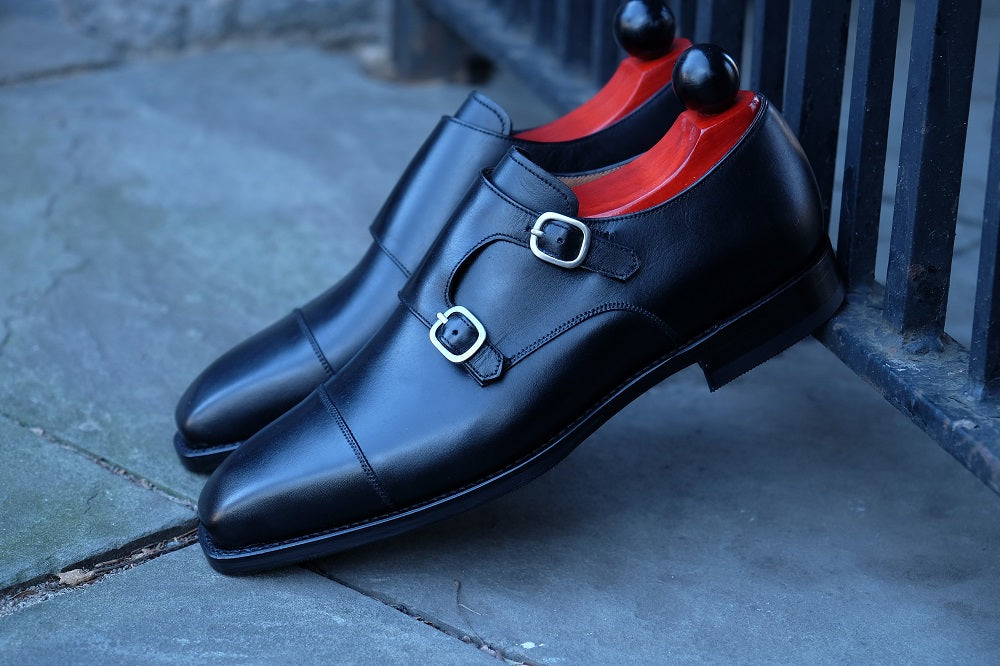 Sammamish - Black Calf-Double Monk Straps Monkstraps-J.FitzPatrick Footwear