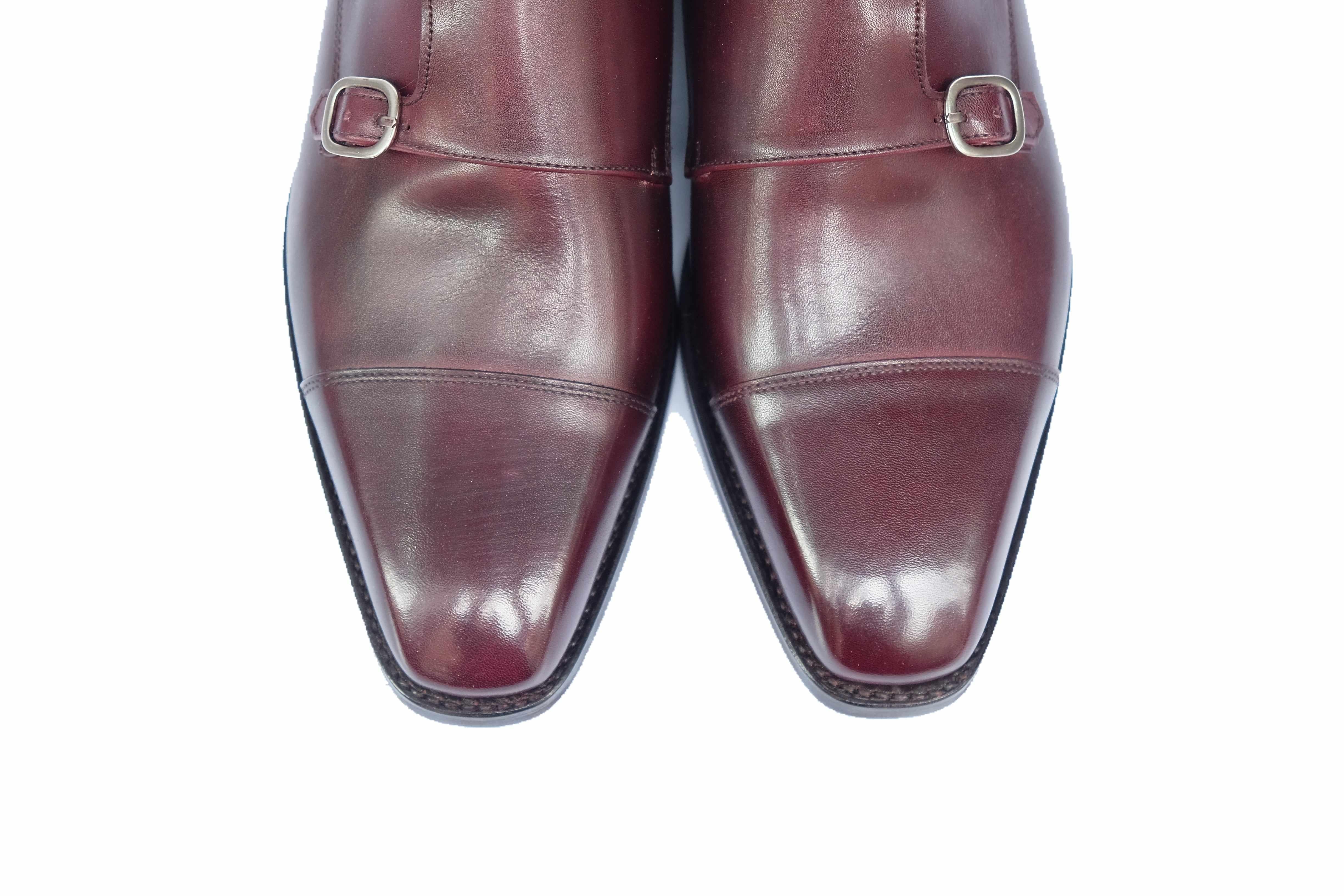 Sammamish - Sangria Calf-Double Monk Straps Monkstraps-J.FitzPatrick Footwear