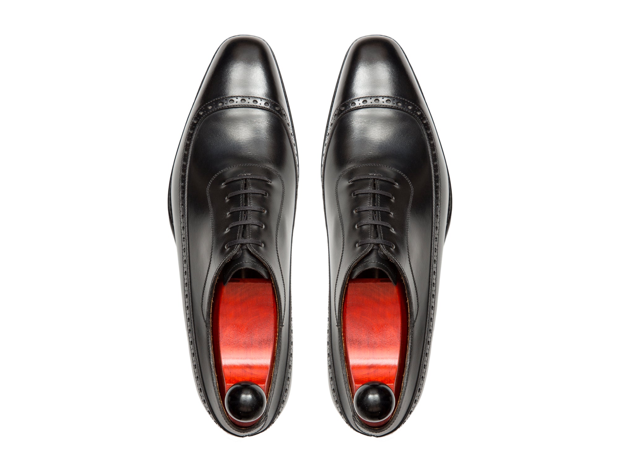 Sebastien - MTO - Black Calf - LPB Last - Single Leather Sole-Made To Order U Wing Longwing Brogue Adelaide Oxfords-J.FitzPatrick Footwear