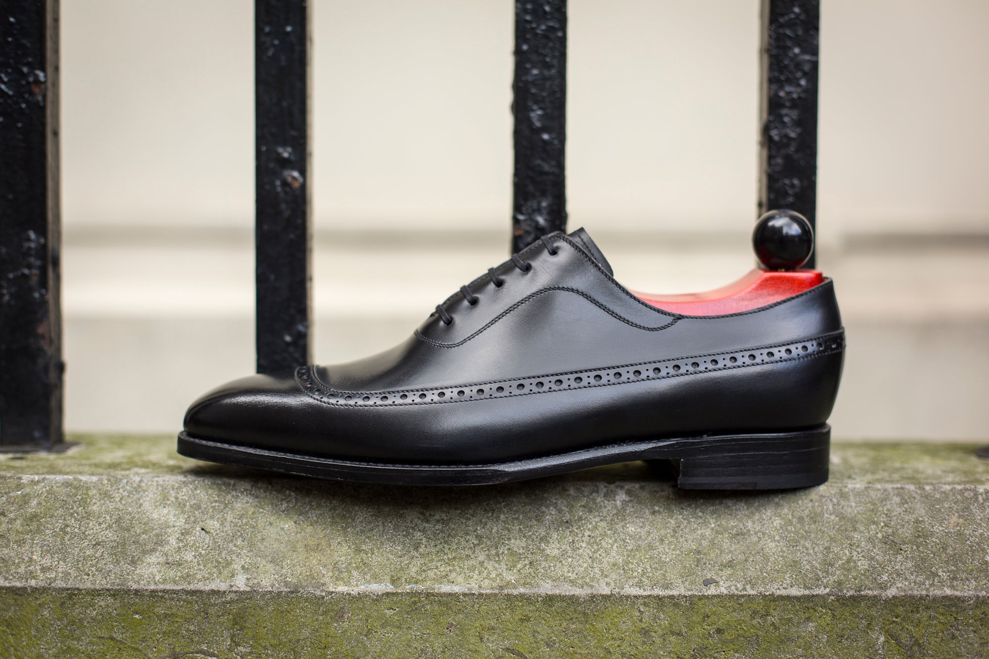 Sebastien - MTO - Black Calf - LPB Last - Single Leather Sole-Made To Order U Wing Longwing Brogue Adelaide Oxfords-J.FitzPatrick Footwear