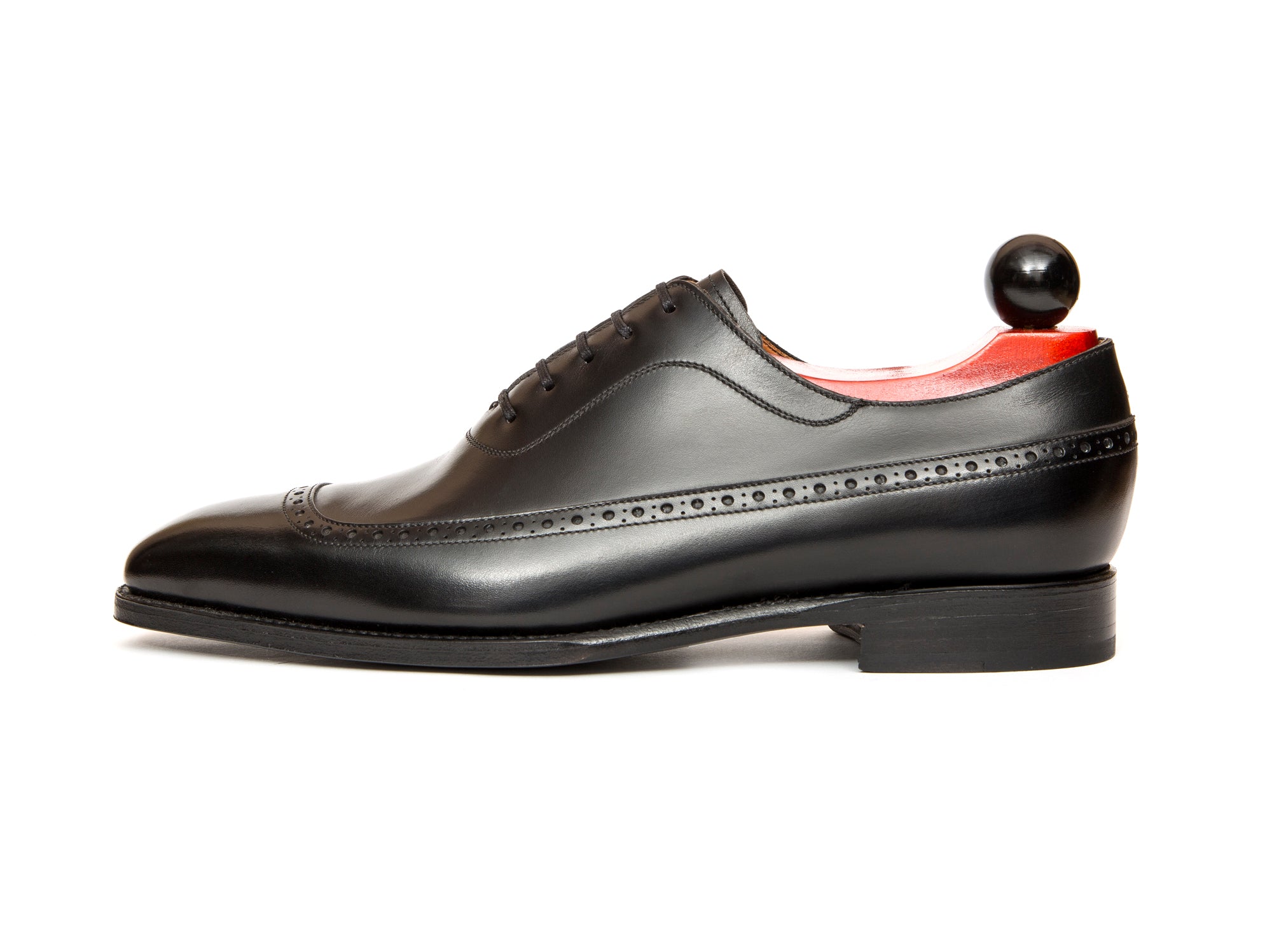 Sebastien - MTO - Black Calf - LPB Last - Single Leather Sole-Made To Order U Wing Longwing Brogue Adelaide Oxfords-J.FitzPatrick Footwear