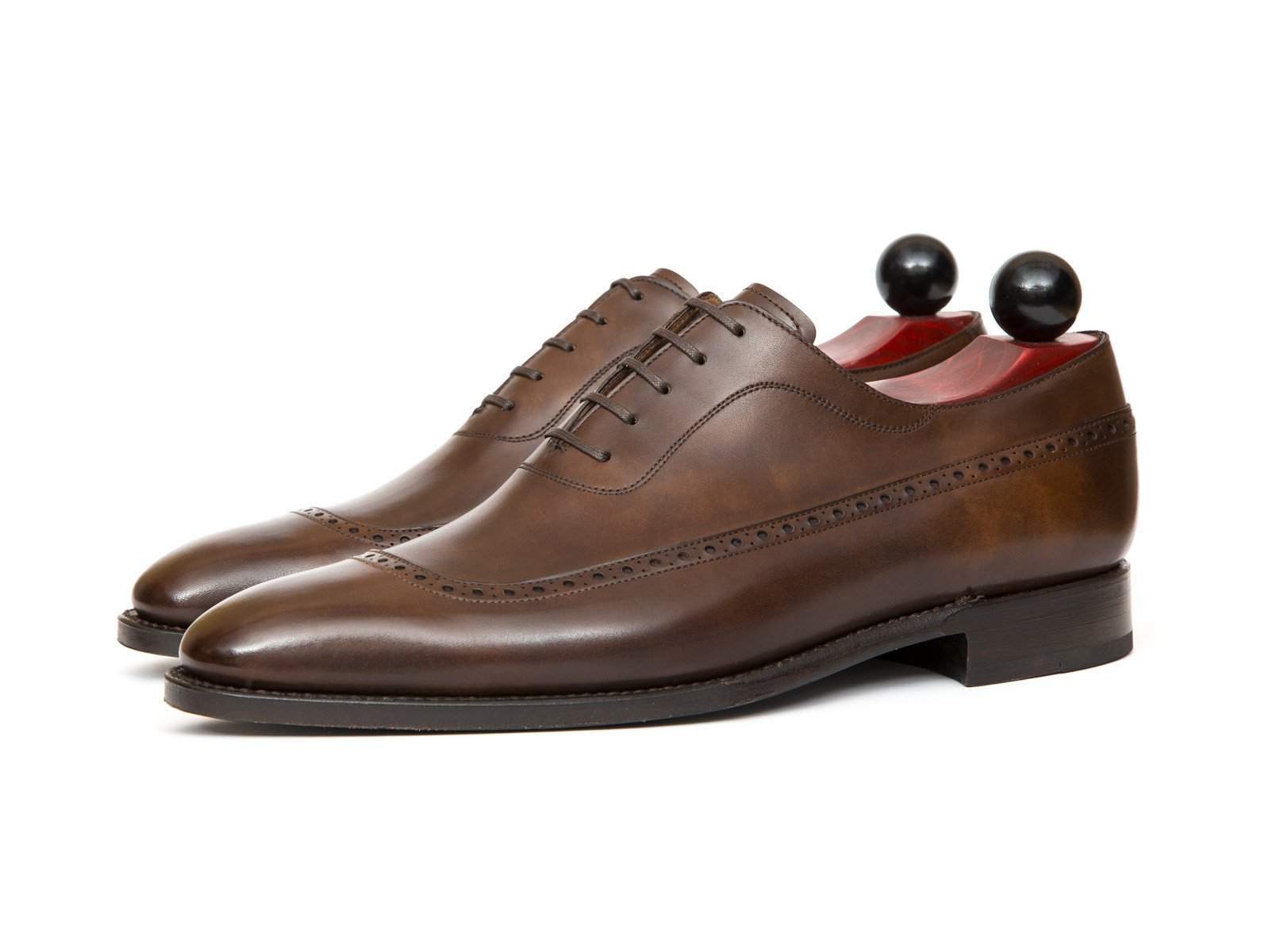Sebastien - MTO - Copper Museum Calf - LPB Last - Single Leather Sole-Made To Order U Wing Longwing Brogue Adelaide Oxfords-J.FitzPatrick Footwear
