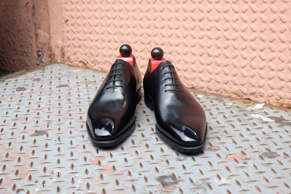 Skyway - MTO - Black Calf - LPB Last - Single Leather Sole-Made To Order Plain Toe Classic Wholecut Whole Cut Oxfords-J.FitzPatrick Footwear
