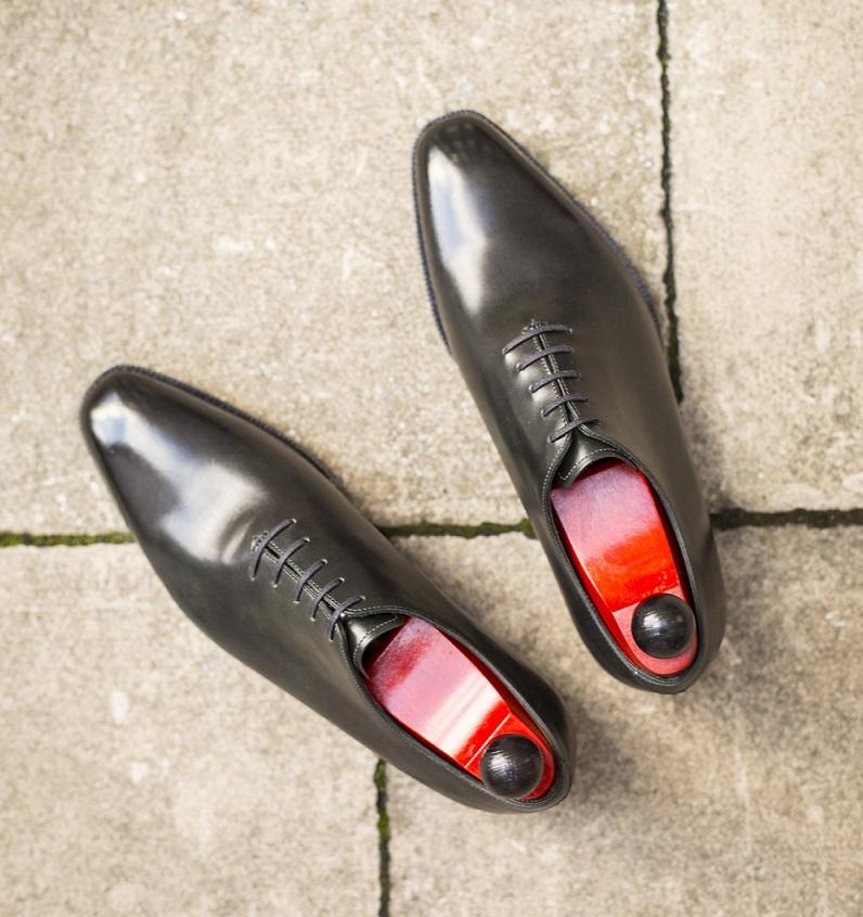 Skyway - MTO - Black Calf - LPB Last - Single Leather Sole-Made To Order Plain Toe Classic Wholecut Whole Cut Oxfords-J.FitzPatrick Footwear