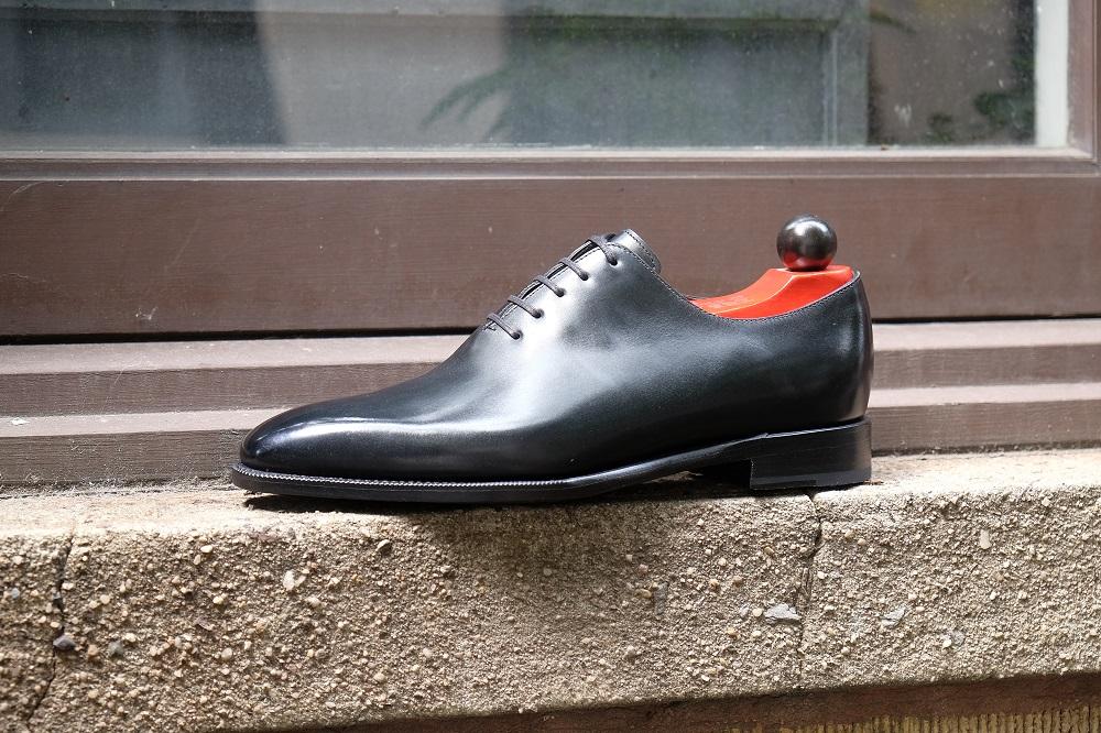 Skyway - MTO - Black Calf - LPB Last - Single Leather Sole-Made To Order Plain Toe Classic Wholecut Whole Cut Oxfords-J.FitzPatrick Footwear