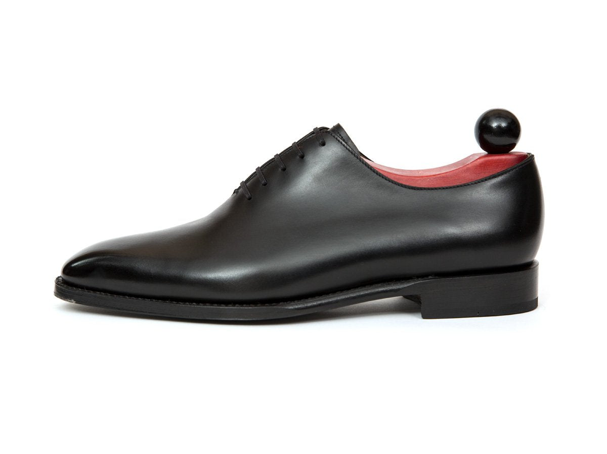 Skyway - MTO - Black Calf - LPB Last - Single Leather Sole-Made To Order Plain Toe Classic Wholecut Whole Cut Oxfords-J.FitzPatrick Footwear