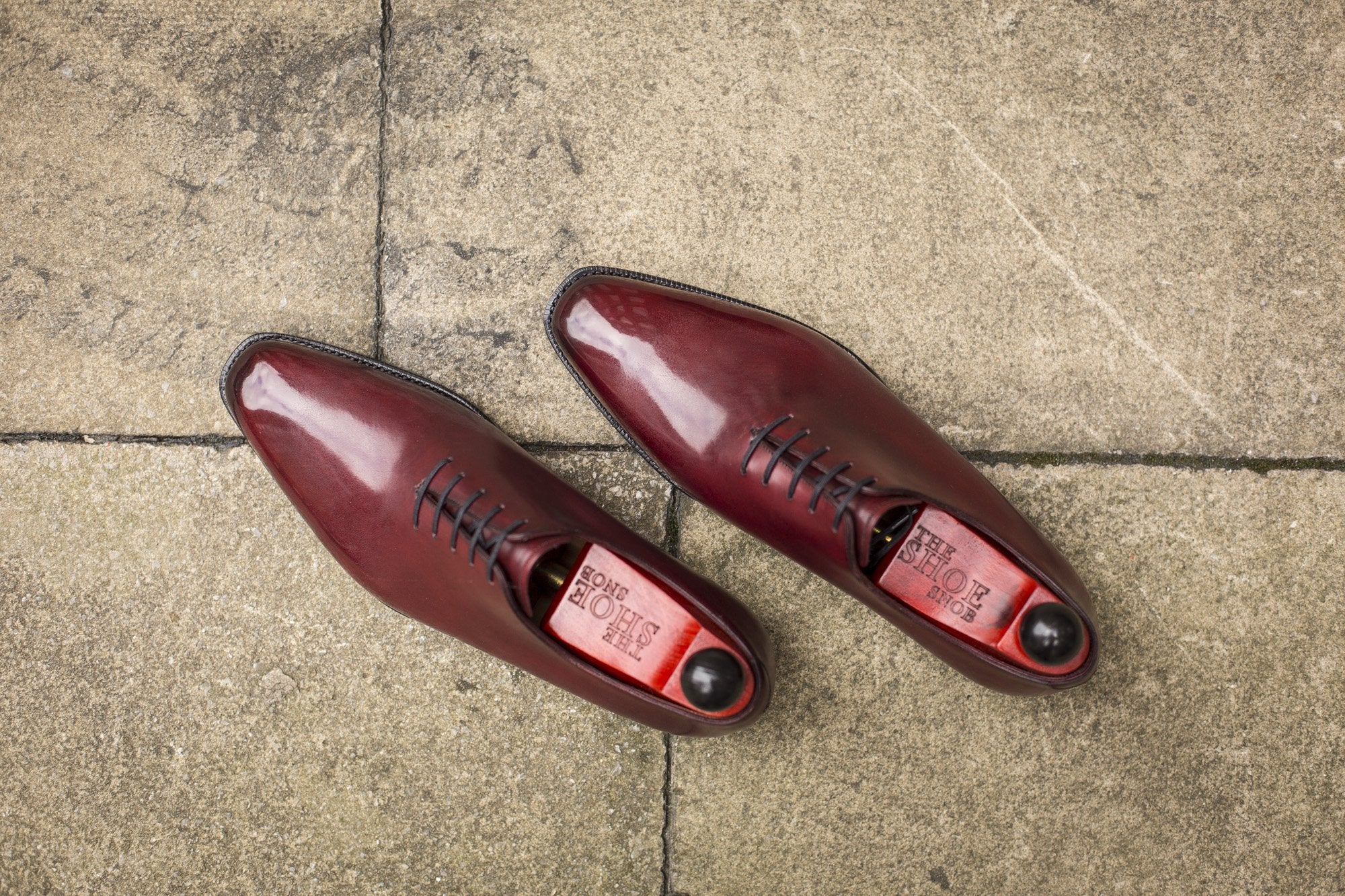 Skyway - MTO - Burgundy Calf - LPB Last - Single Leather Sole-Made To Order Plain Toe Classic Wholecut Whole Cut Oxfords-J.FitzPatrick Footwear