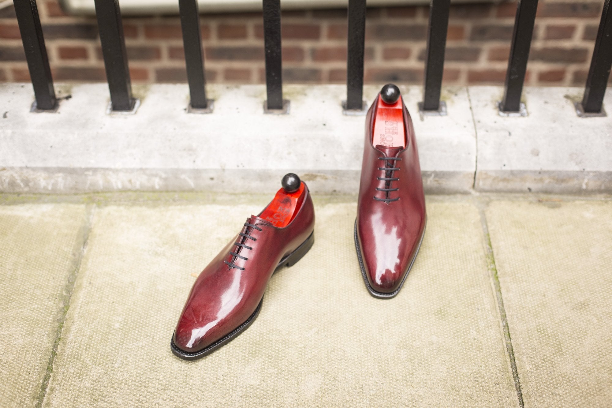 Skyway - MTO - Burgundy Calf - LPB Last - Single Leather Sole-Made To Order Plain Toe Classic Wholecut Whole Cut Oxfords-J.FitzPatrick Footwear