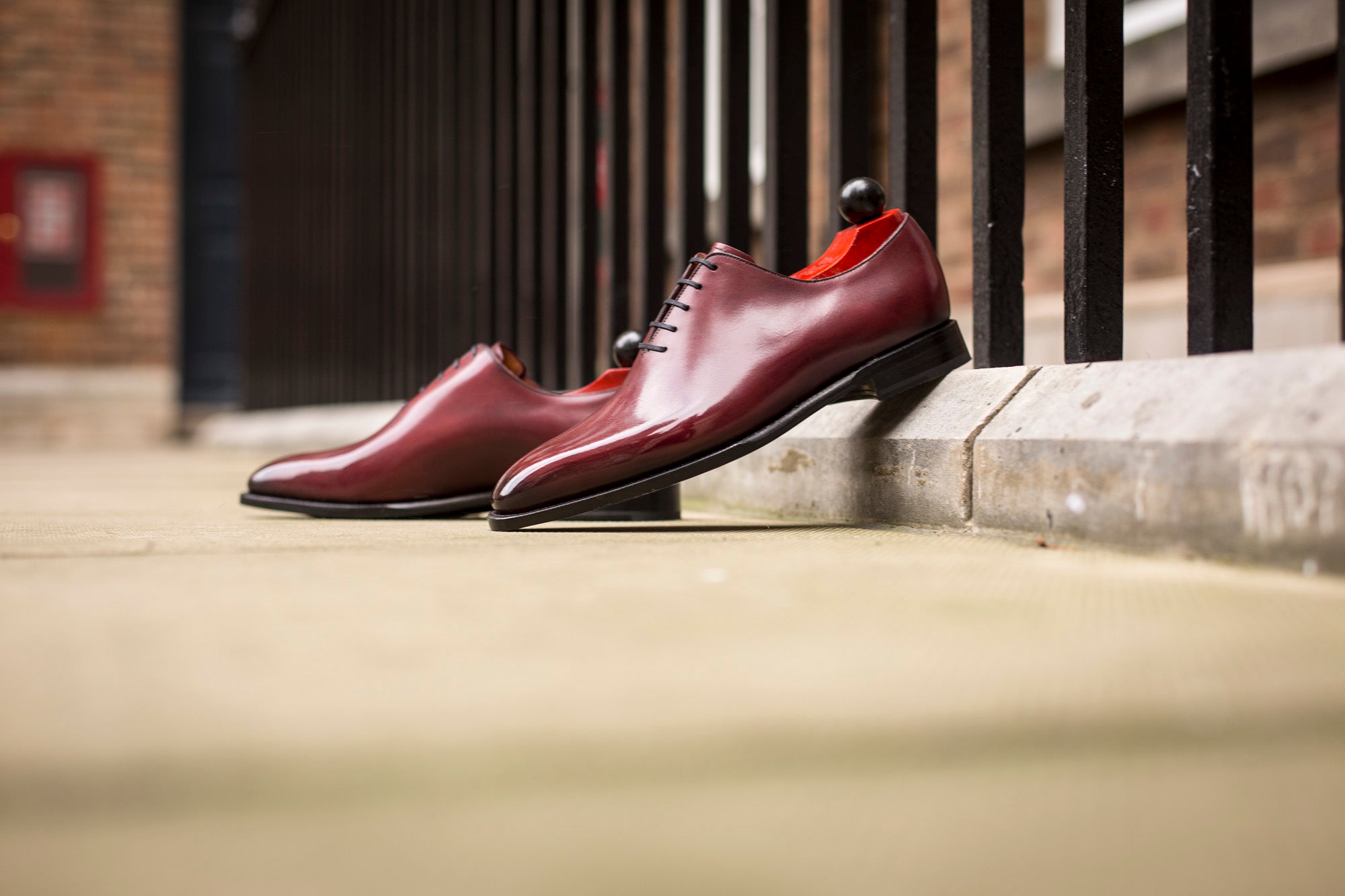 Skyway - MTO - Burgundy Calf - LPB Last - Single Leather Sole-Made To Order Plain Toe Classic Wholecut Whole Cut Oxfords-J.FitzPatrick Footwear