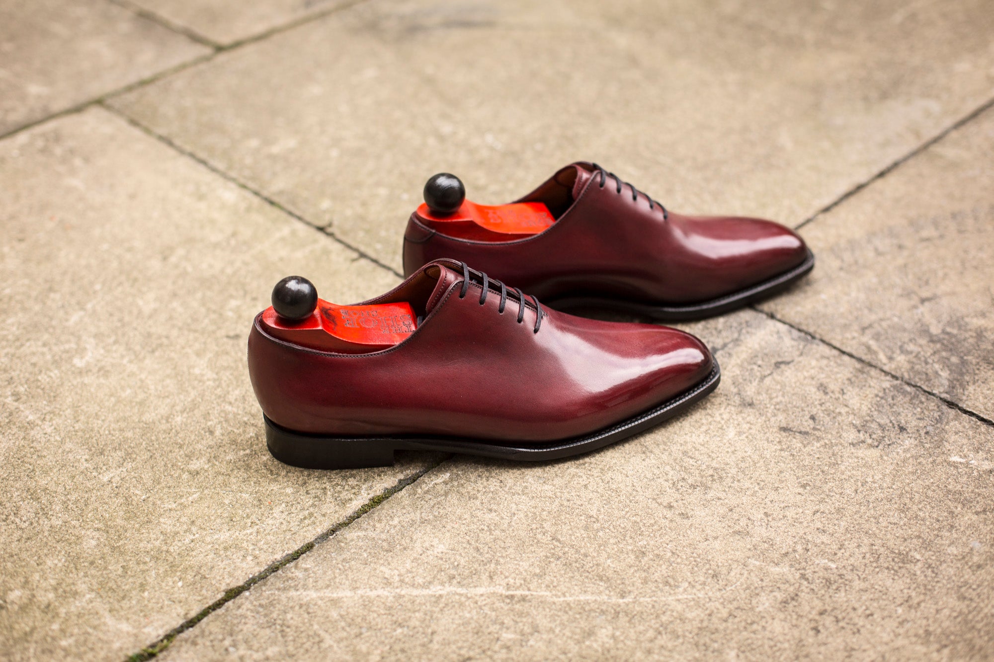 Skyway - MTO - Burgundy Calf - LPB Last - Single Leather Sole-Made To Order Plain Toe Classic Wholecut Whole Cut Oxfords-J.FitzPatrick Footwear