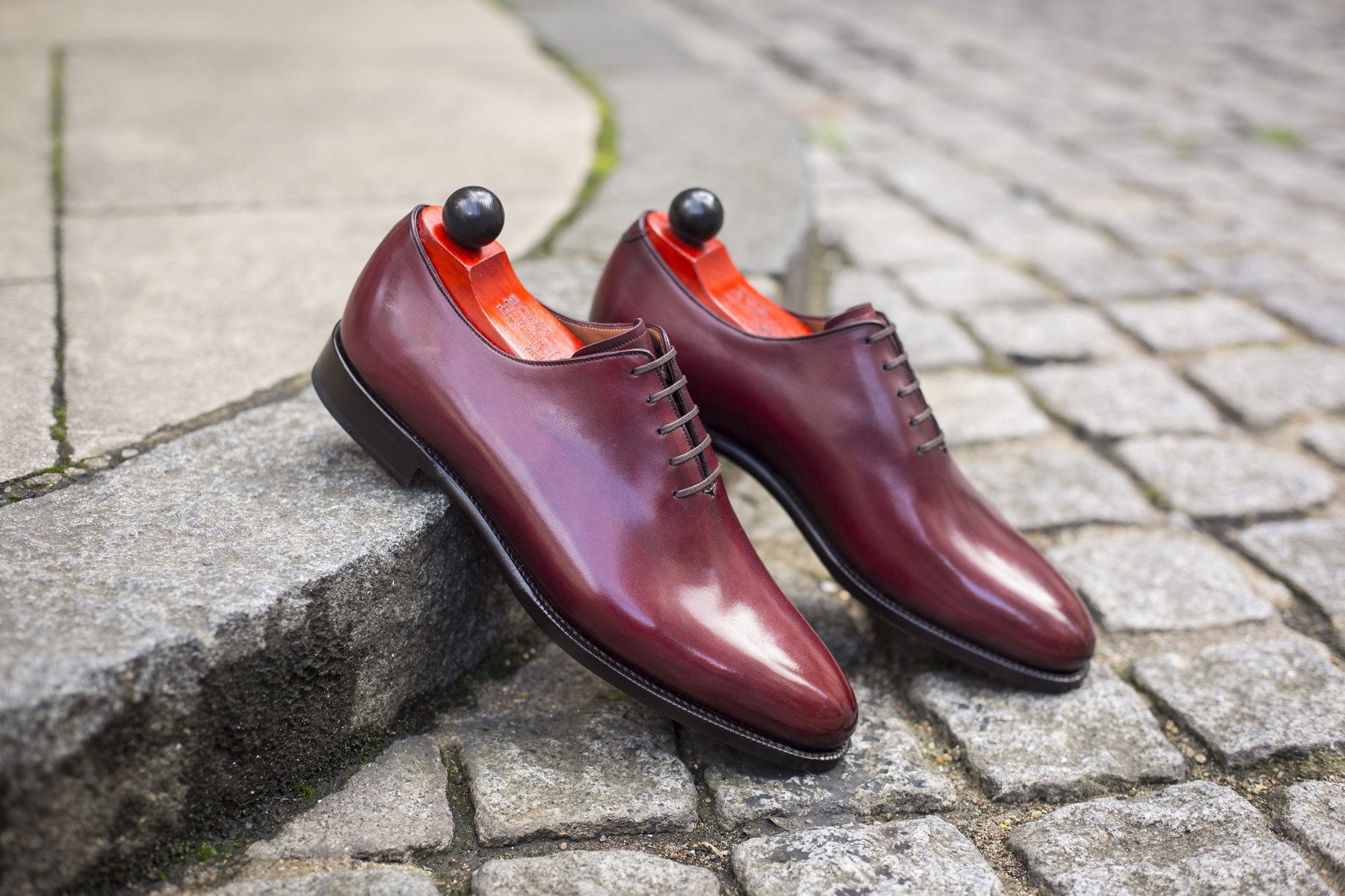 Skyway - MTO - Burgundy Calf - TMG Last - Single Leather Sole-Made To Order Plain Toe Classic Wholecut Whole Cut Oxfords-J.FitzPatrick Footwear