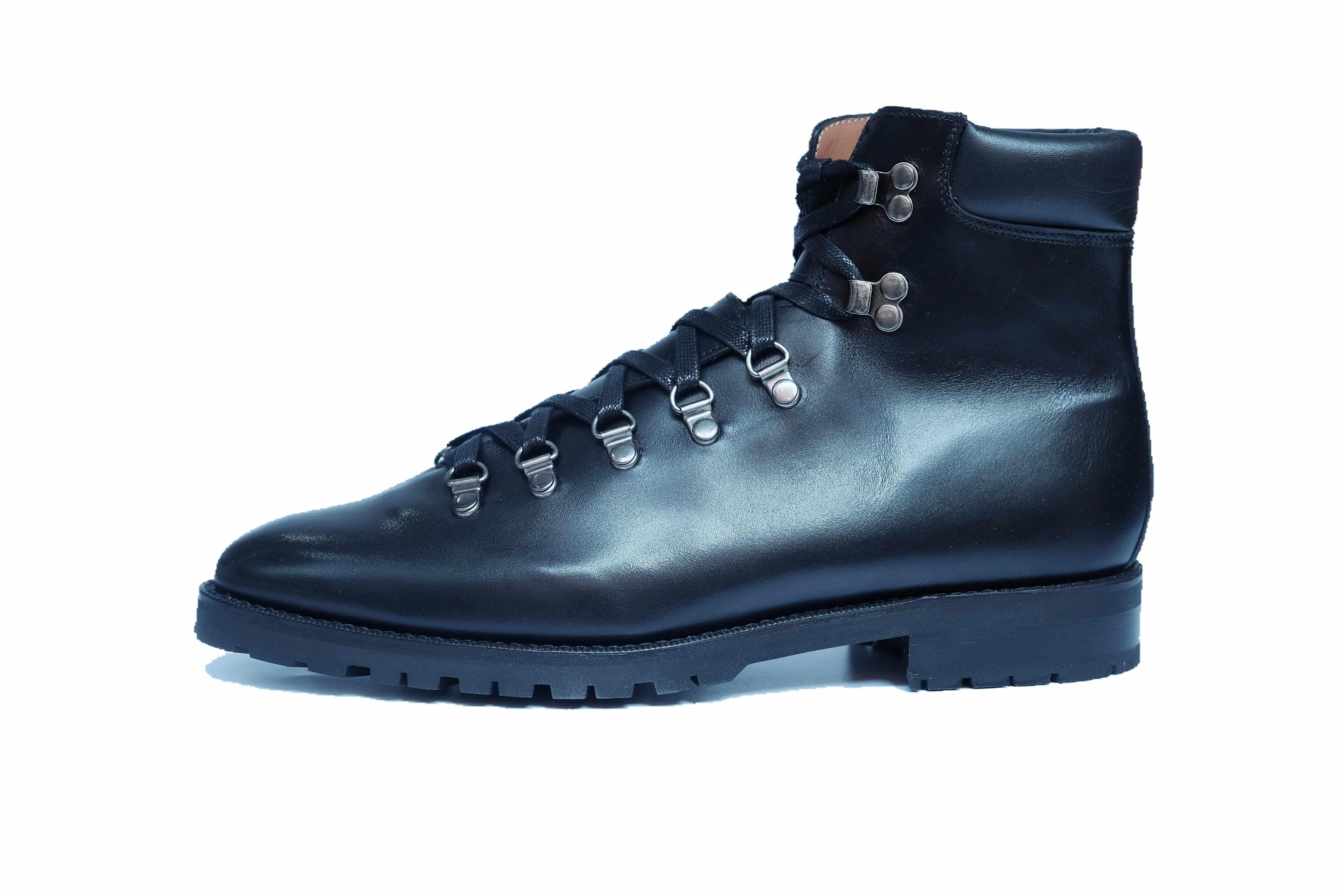 Snoqualmie - Black Calf Commando-Alpine Hiker Boots-J.FitzPatrick Footwear