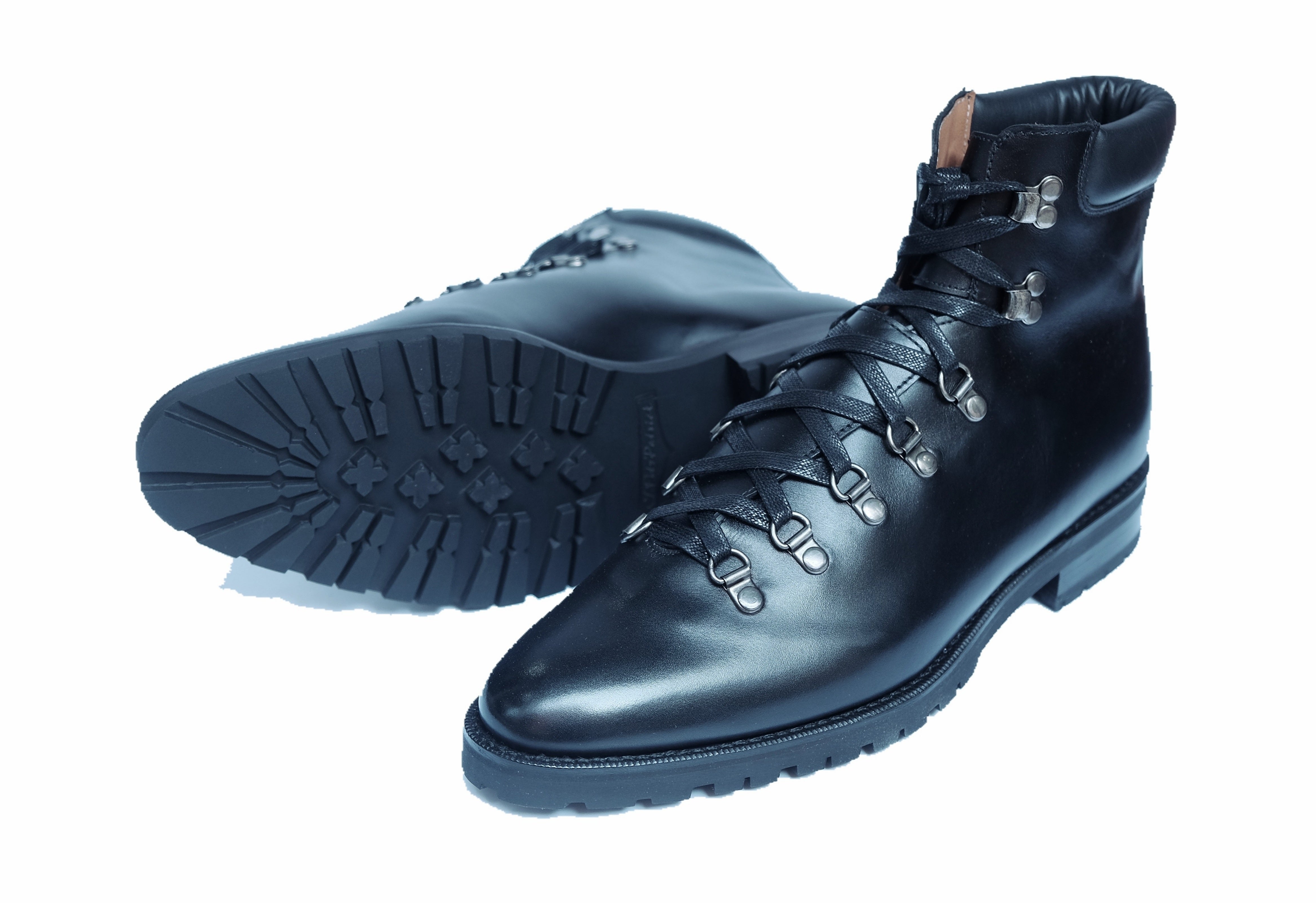 Snoqualmie - Black Calf Commando-Alpine Hiker Boots-J.FitzPatrick Footwear