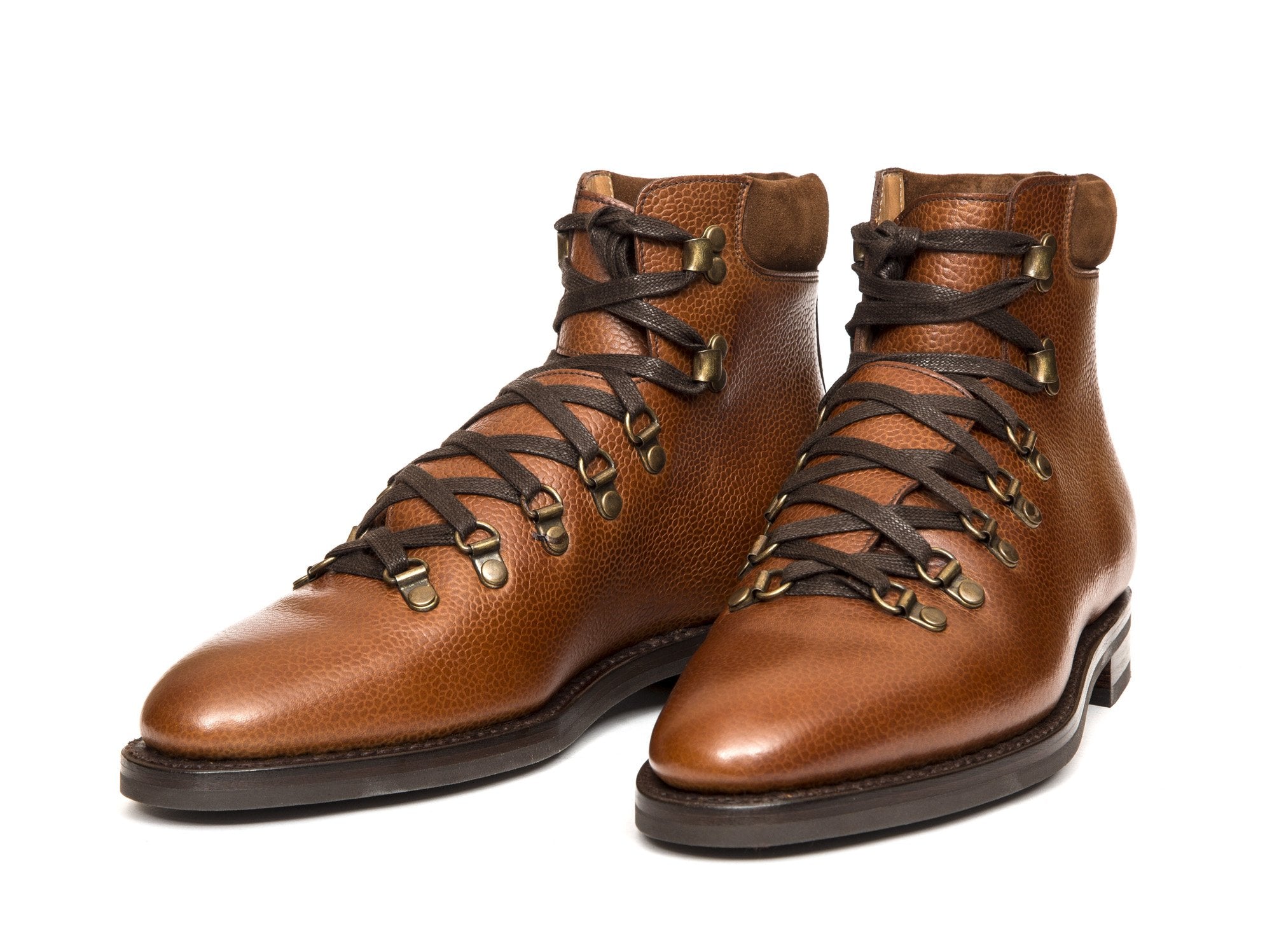Snoqualmie - MTO - Tan Soft Grain - TMG Last - Double City Rubber Sole-Made To Order Alpine Hiker Boots-J.FitzPatrick Footwear