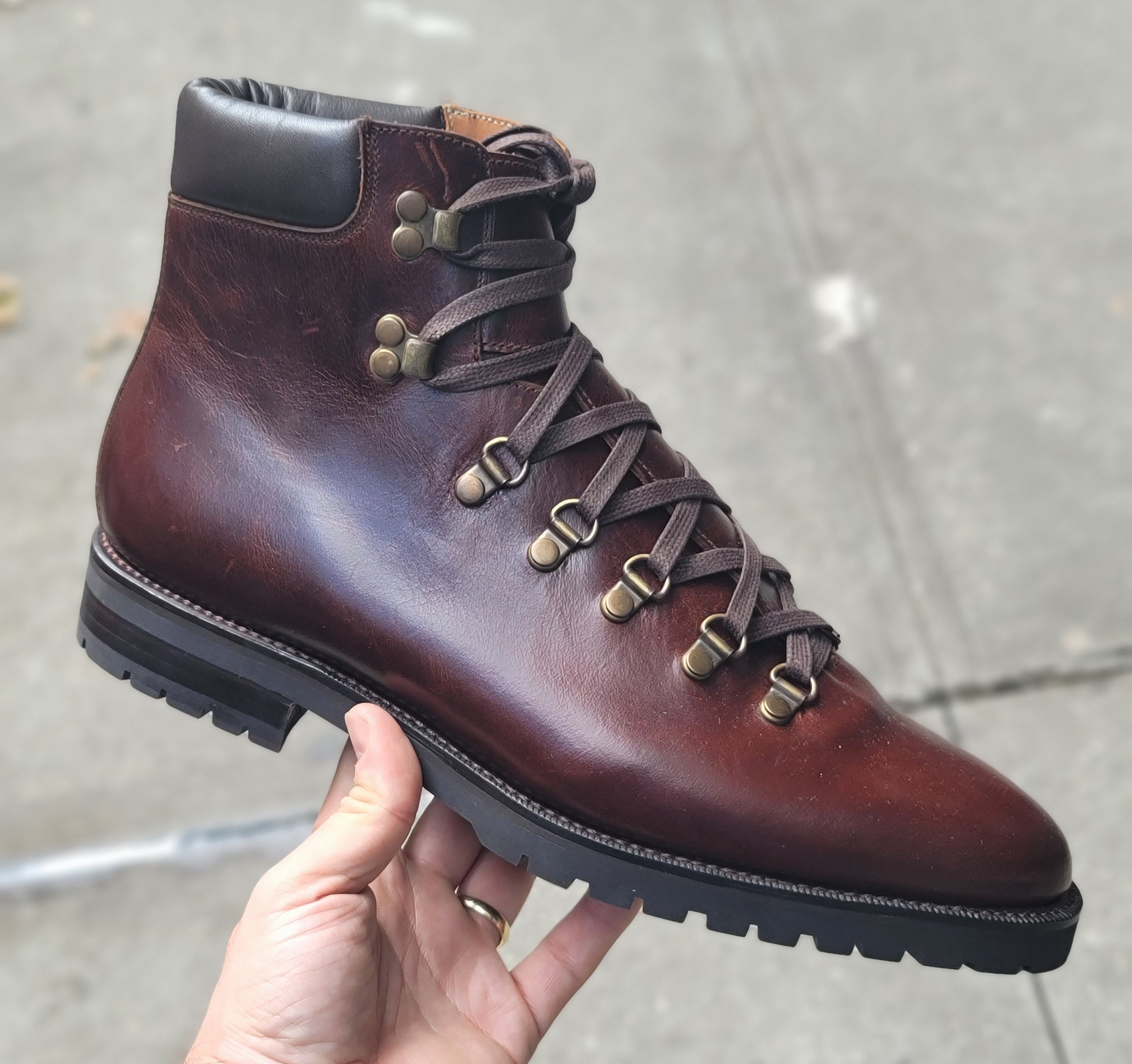 Snoqualmie - Rugged Brown Commando-Alpine Hiker Boots-J.FitzPatrick Footwear