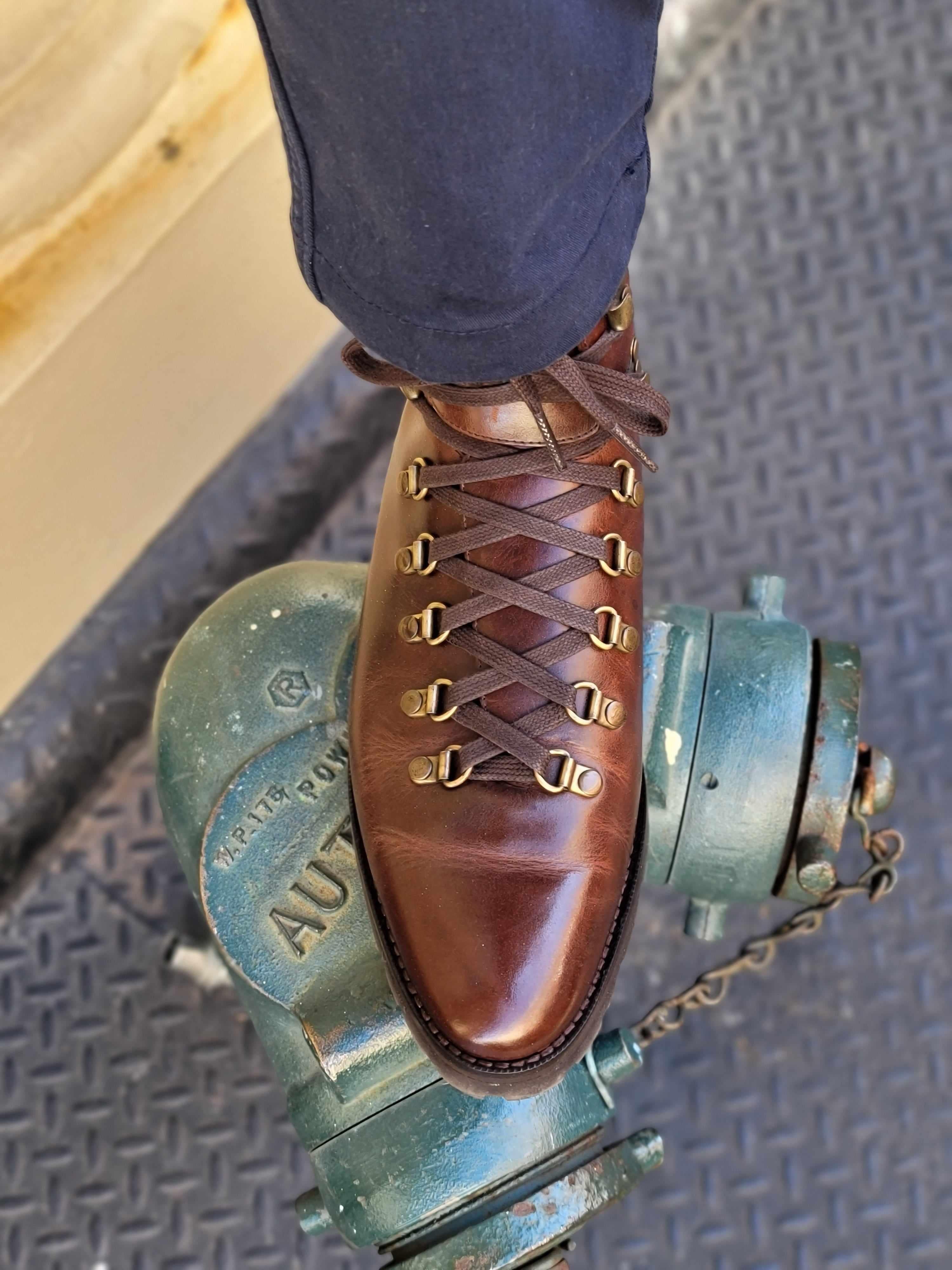 Snoqualmie - Rugged Brown Commando-Alpine Hiker Boots-J.FitzPatrick Footwear