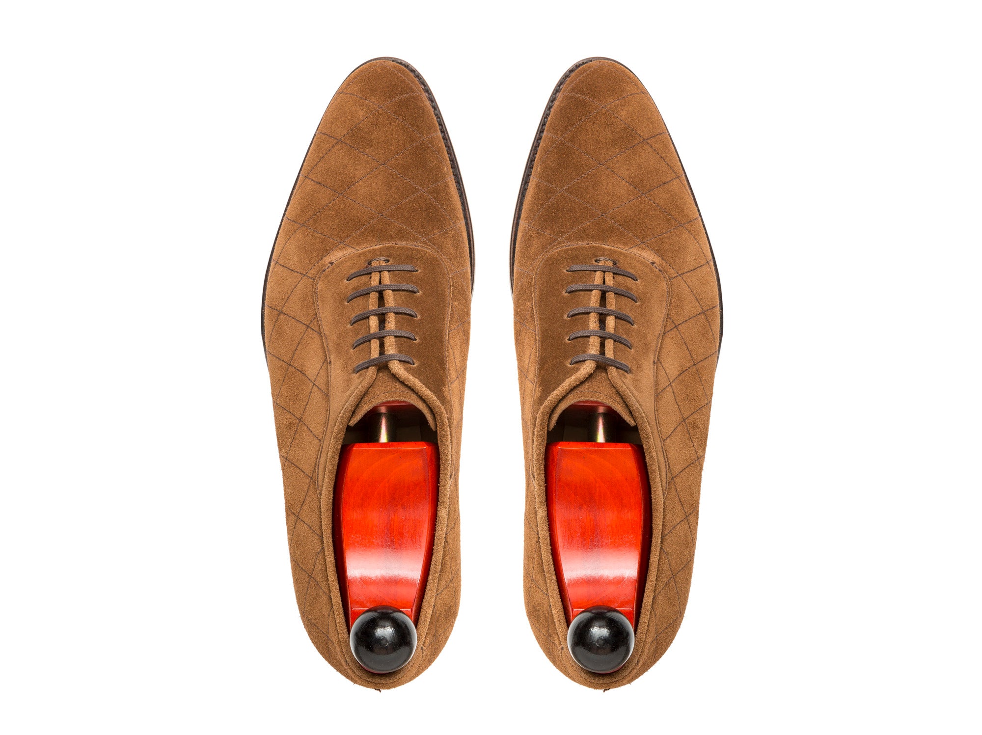 Spokane - MTO - Quilted Snuff Suede - NGT Last - Single Leather Sole-Made To Order Quilted Adelaide Oxfords-J.FitzPatrick Footwear