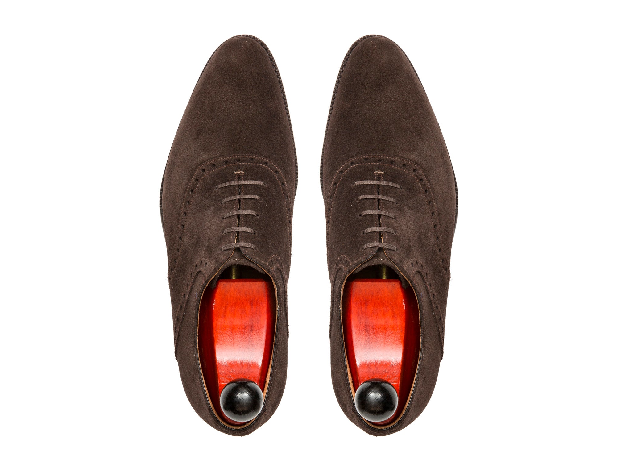 Stefano - MTO - Bitter Chocolate Suede - JKF Last - Single Leather Sole-Made To Order Saddle Shoe Spectator Oxfords-J.FitzPatrick Footwear