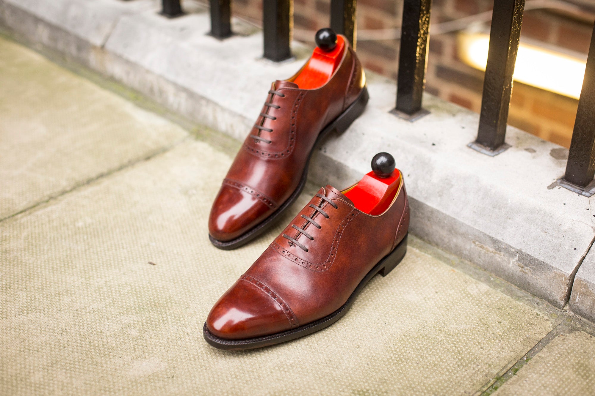 Sunnyside - MTO - Gold Museum Calf - NGT Last - Single Leather Sole-Made To Order Captoe Cap Toe Brogue Oxfords-J.FitzPatrick Footwear