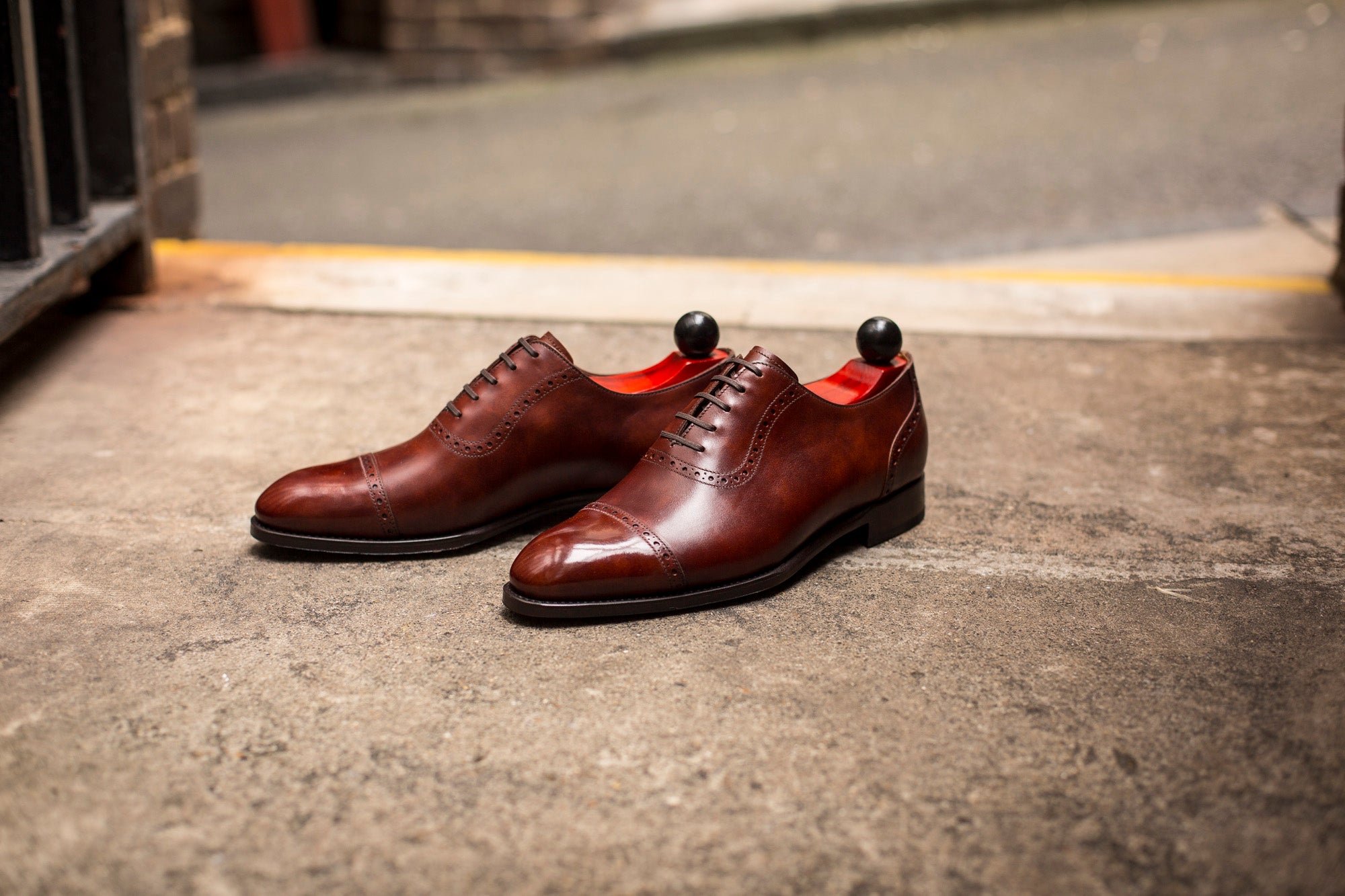 Sunnyside - MTO - Gold Museum Calf - NGT Last - Single Leather Sole-Made To Order Captoe Cap Toe Brogue Oxfords-J.FitzPatrick Footwear