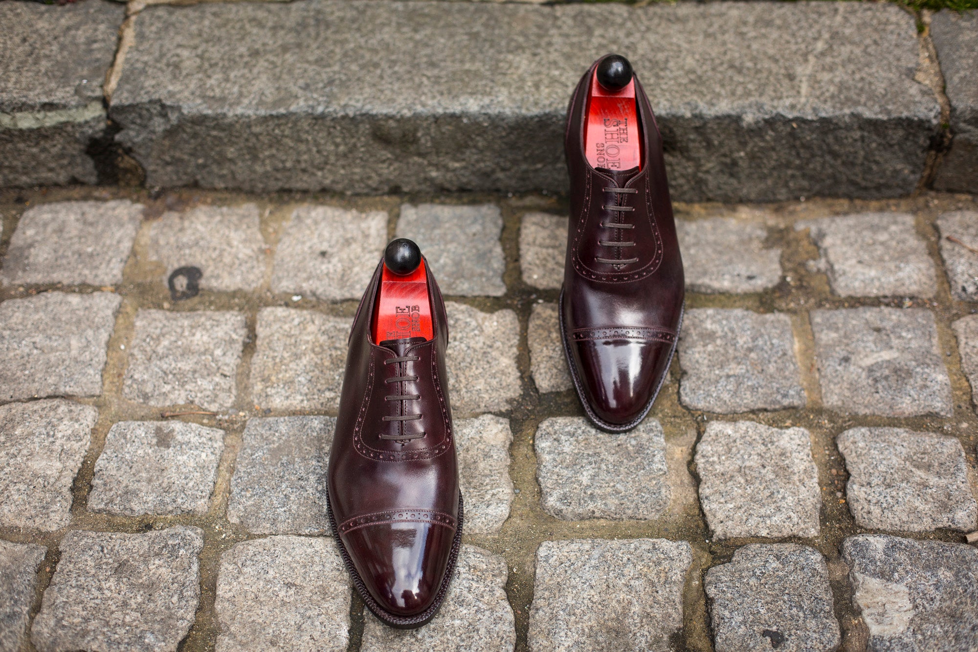 Sunnyside - MTO - Plum Museum Calf - TMG Last - Single Leather Sole-Made To Order Captoe Cap Toe Brogue Oxfords-J.FitzPatrick Footwear
