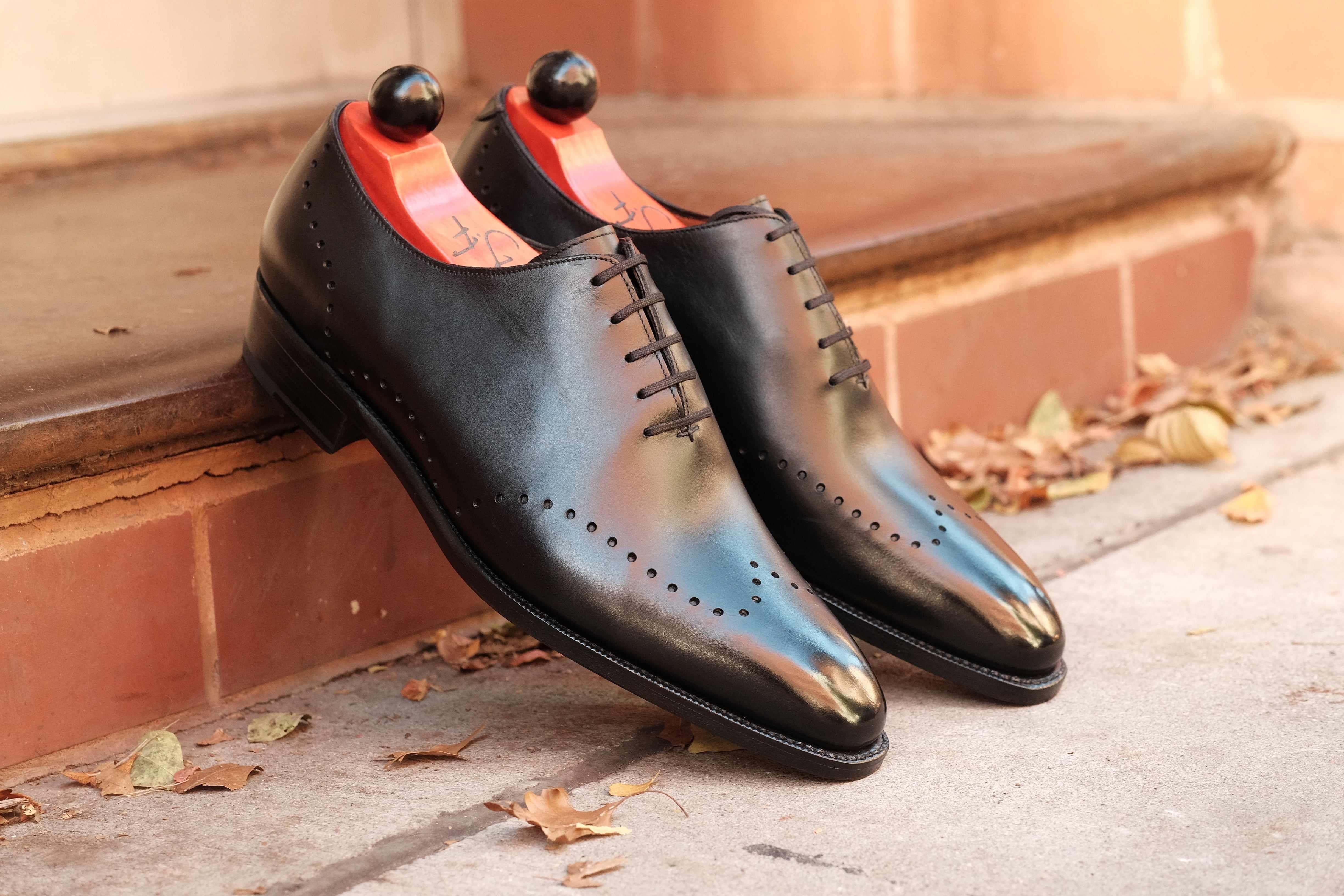 Tony II - Black Calf-Wholecut Oxfords-J.FitzPatrick Footwear
