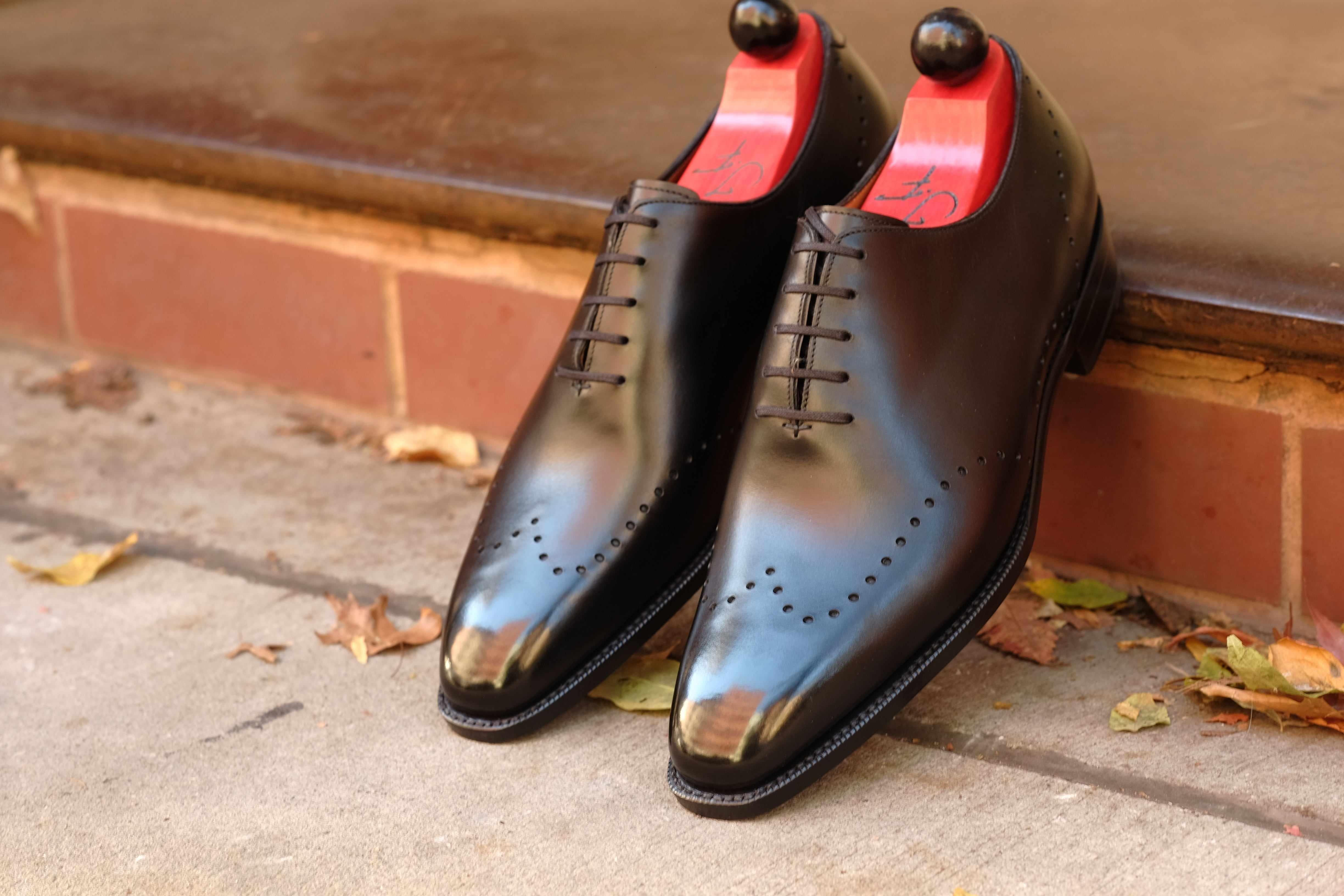 Tony II - Black Calf-Wholecut Oxfords-J.FitzPatrick Footwear