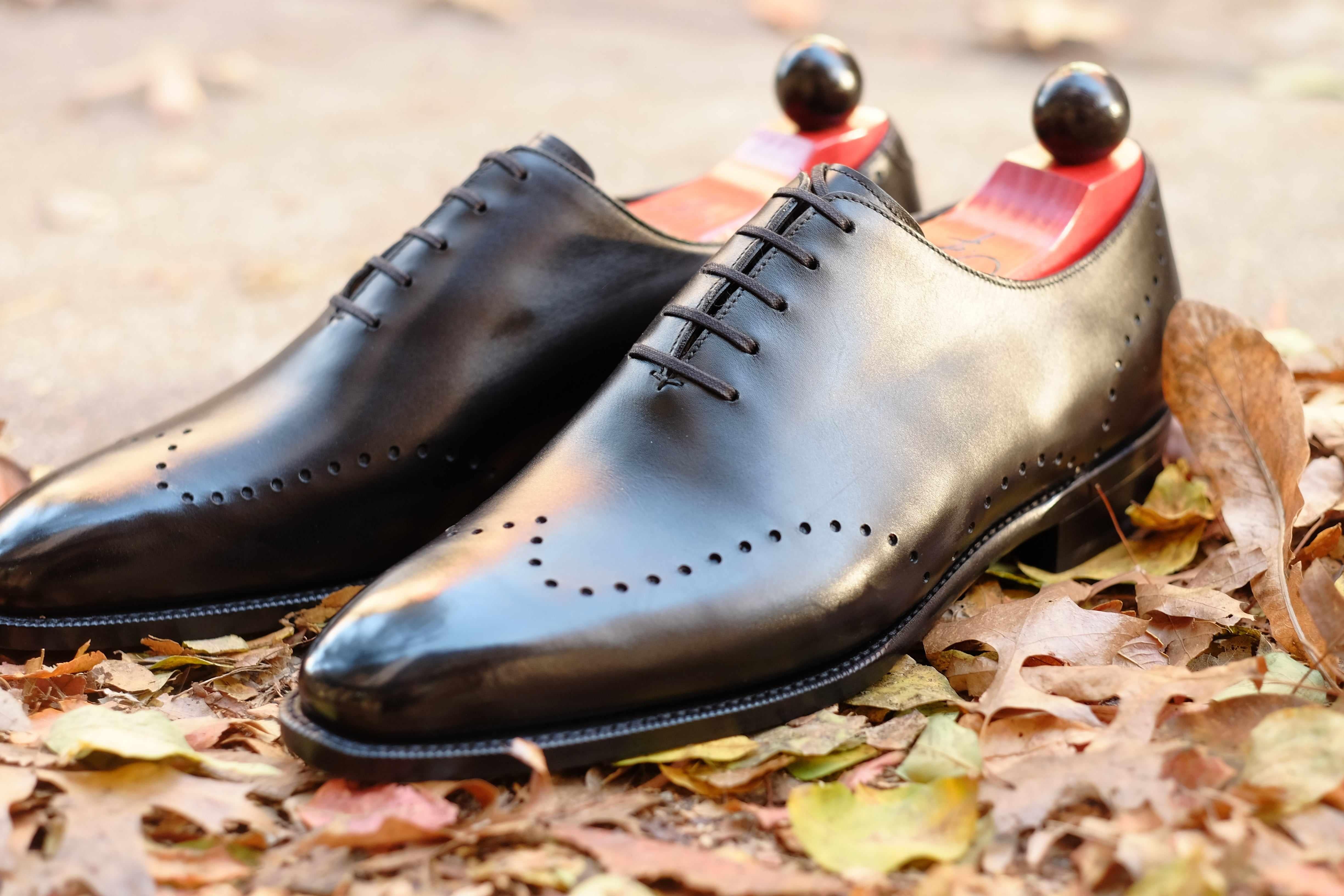 Tony II - Black Calf-Wholecut Oxfords-J.FitzPatrick Footwear