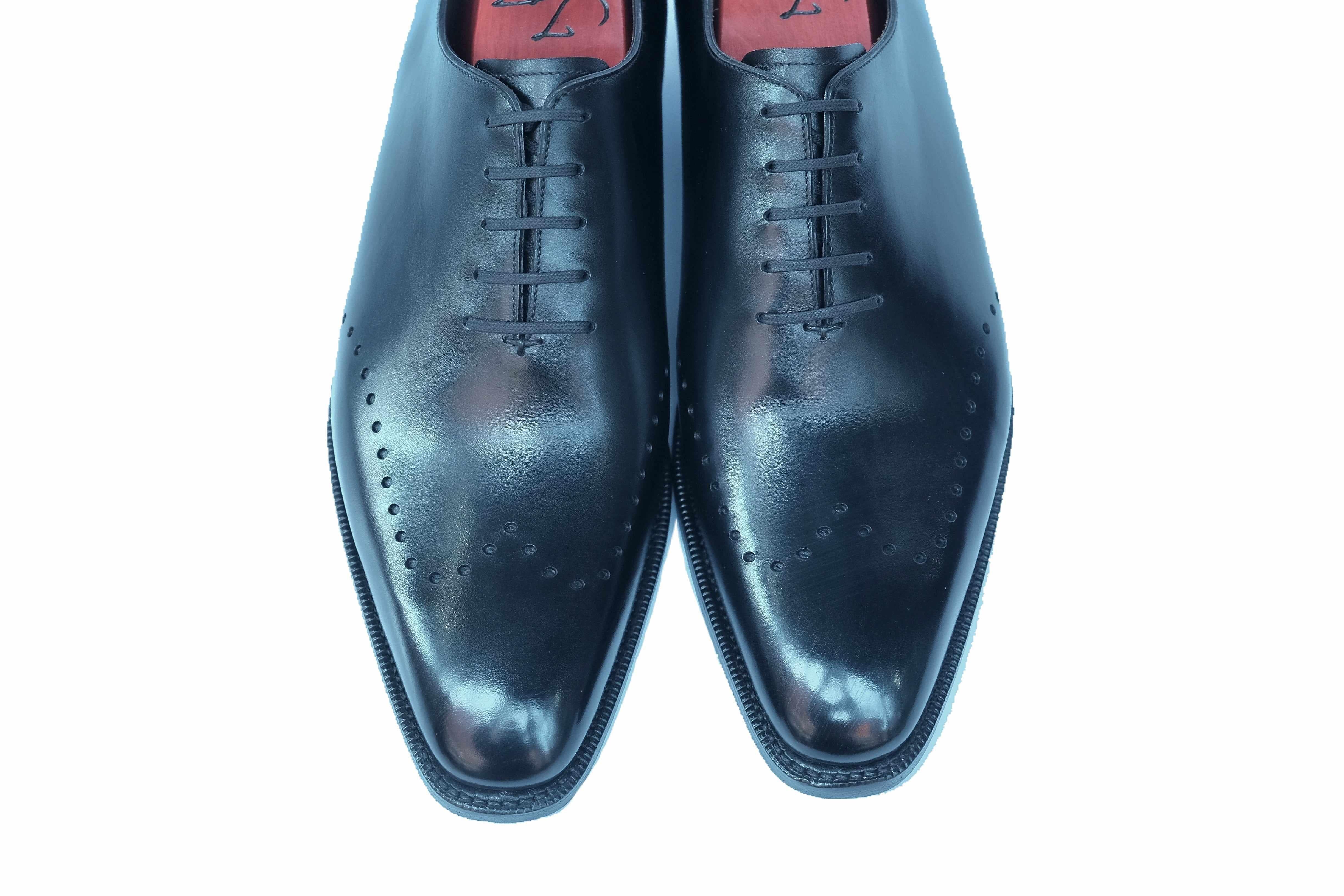 Tony II - Black Calf-Wholecut Oxfords-J.FitzPatrick Footwear