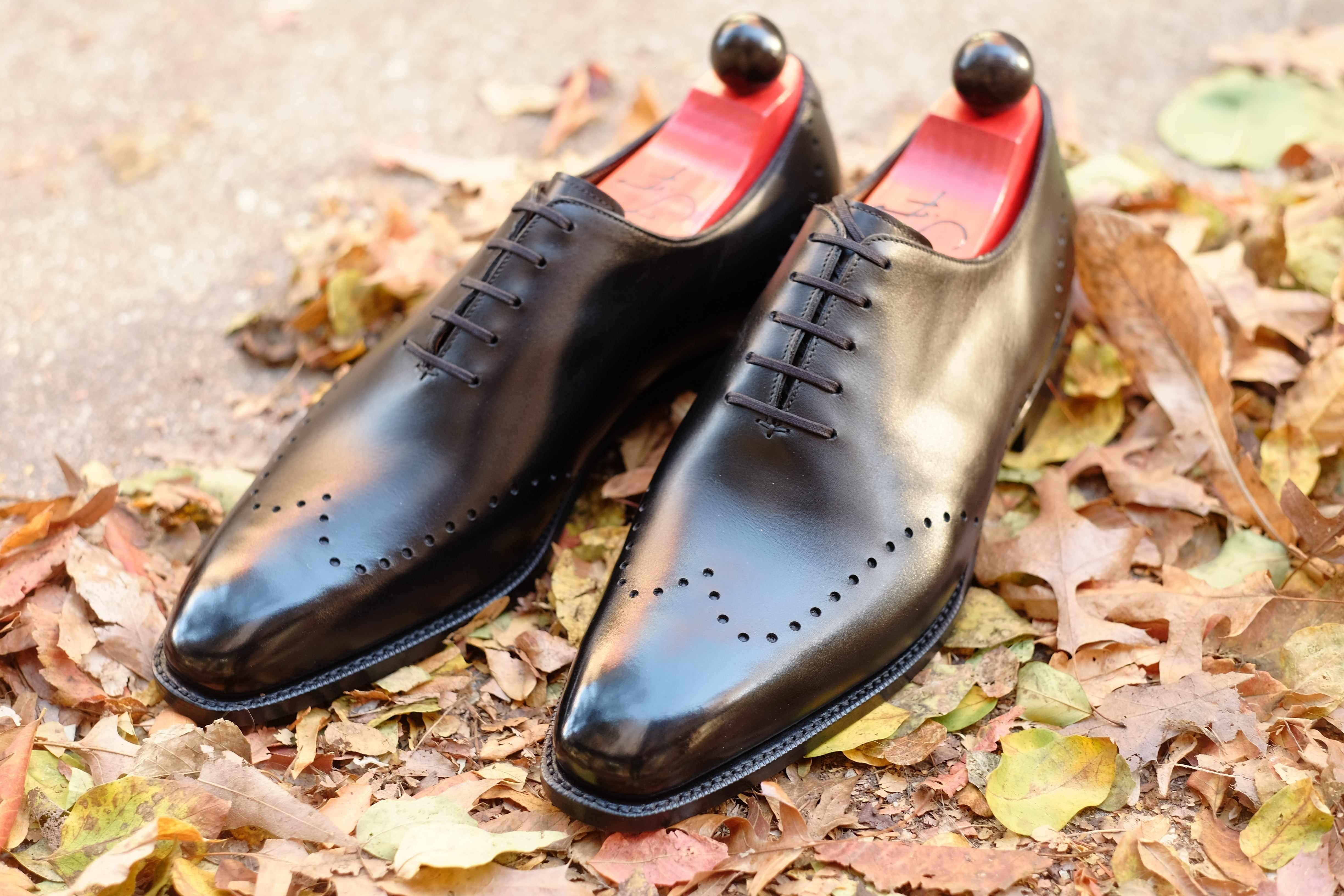 Tony II - Black Calf-Wholecut Oxfords-J.FitzPatrick Footwear