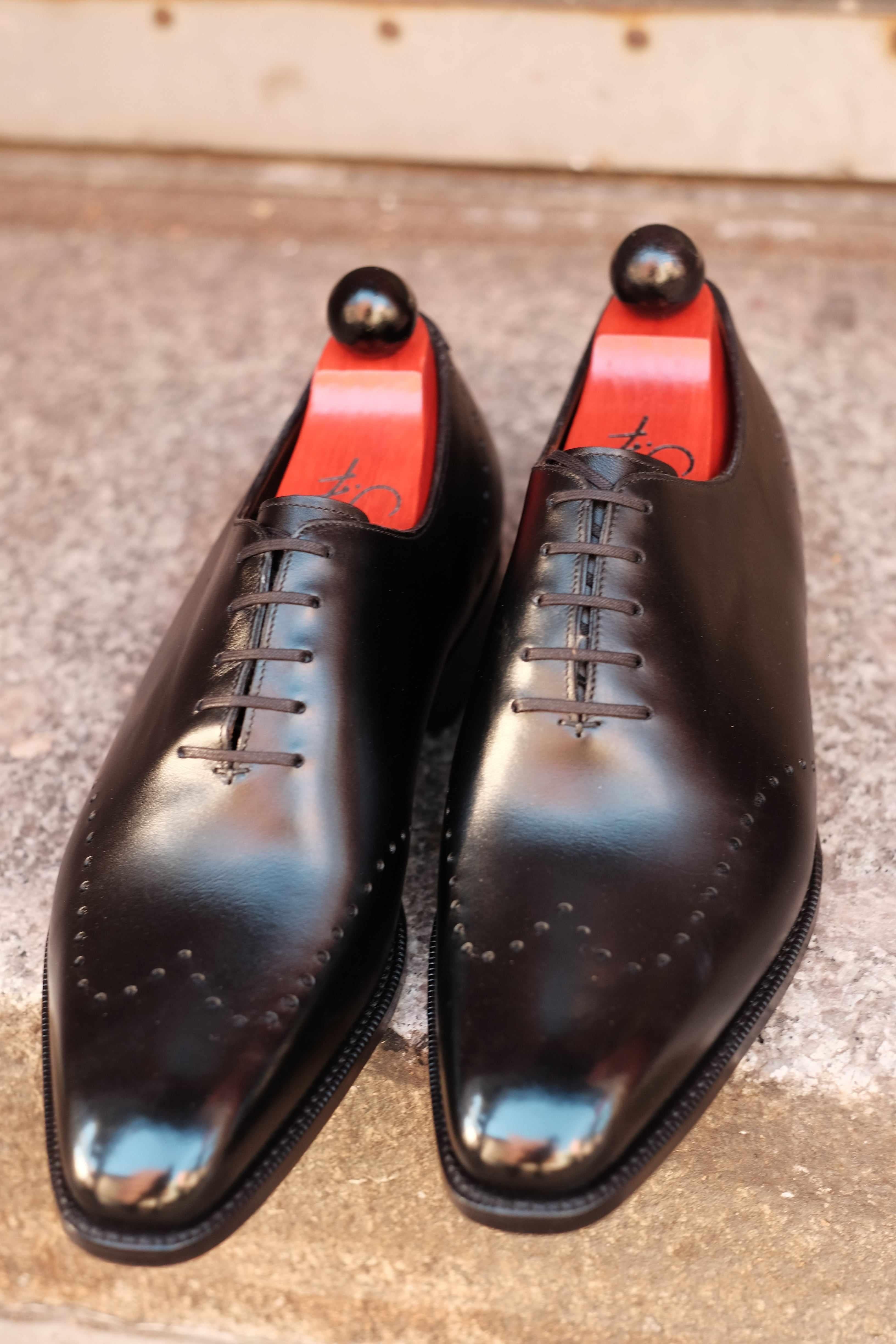 Tony II - Black Calf-Wholecut Oxfords-J.FitzPatrick Footwear