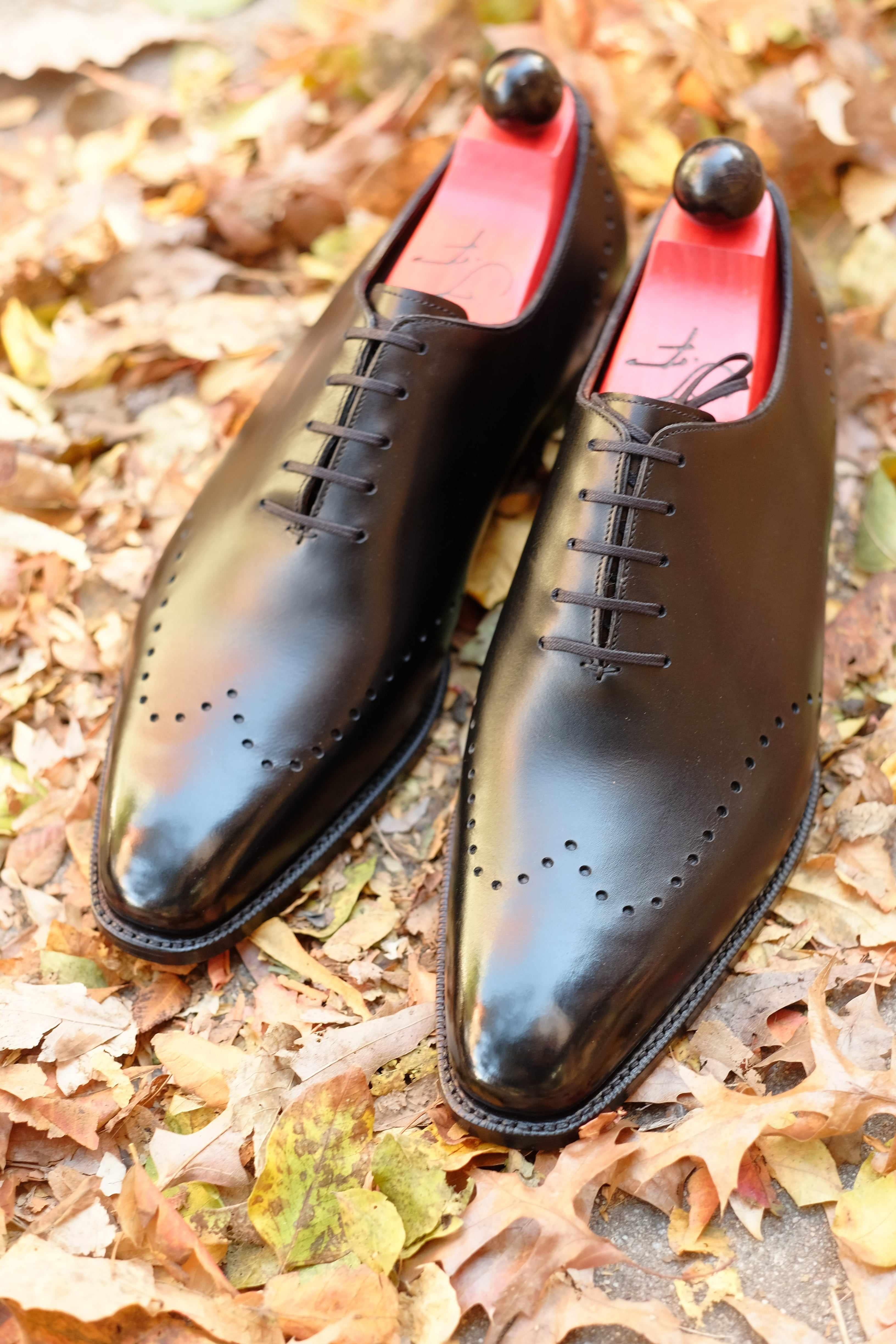 Tony II - Black Calf-Wholecut Oxfords-J.FitzPatrick Footwear
