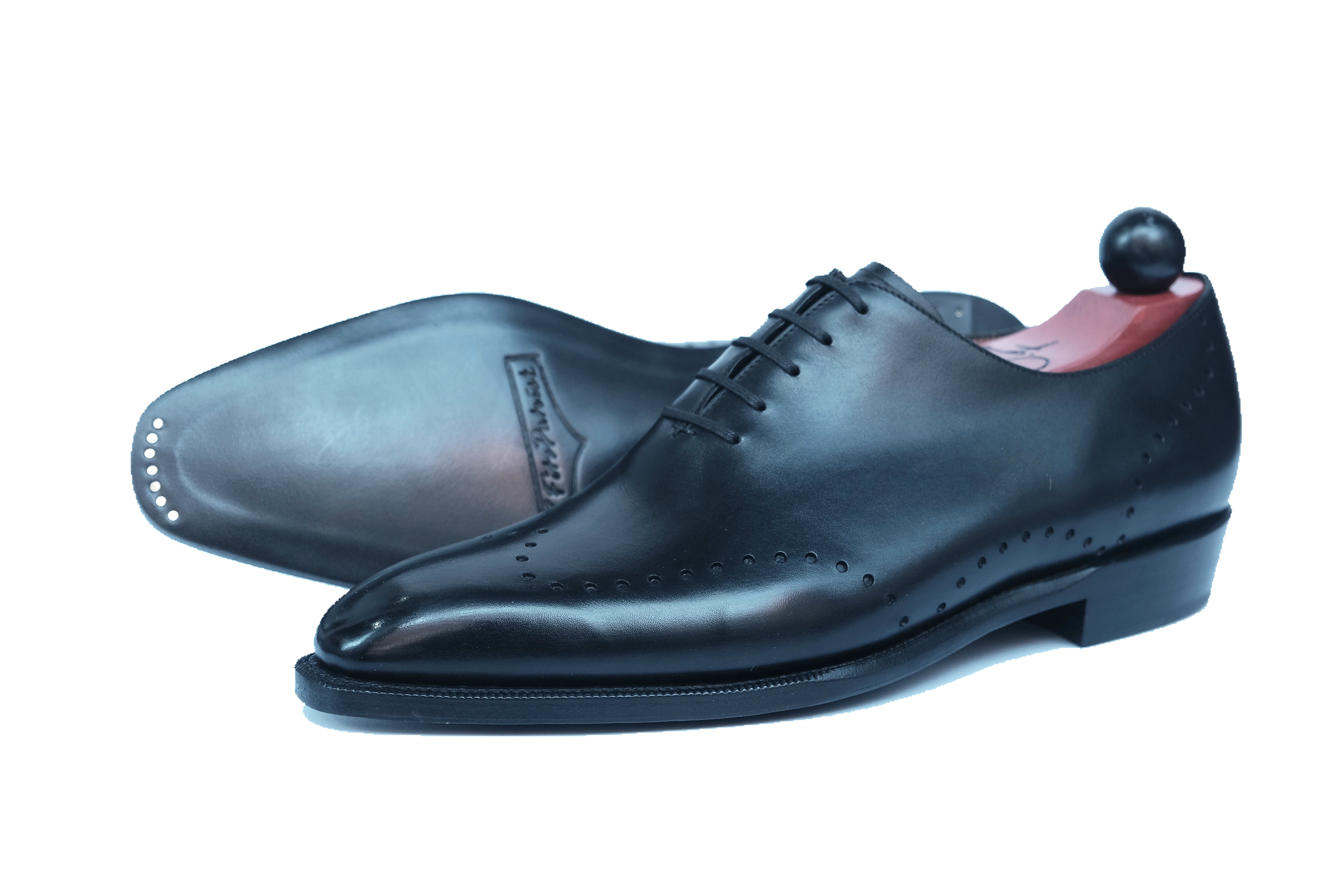 Tony II - Black Calf-Wholecut Oxfords-J.FitzPatrick Footwear