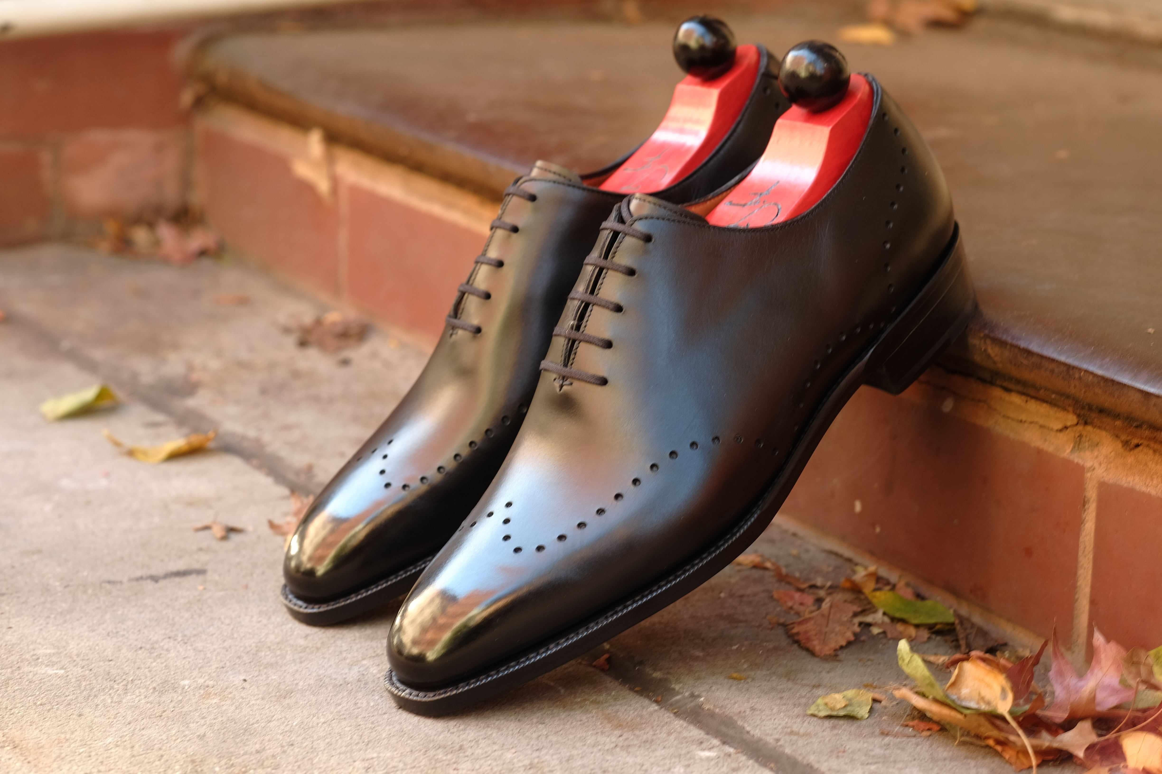 Tony II - Black Calf-Wholecut Oxfords-J.FitzPatrick Footwear