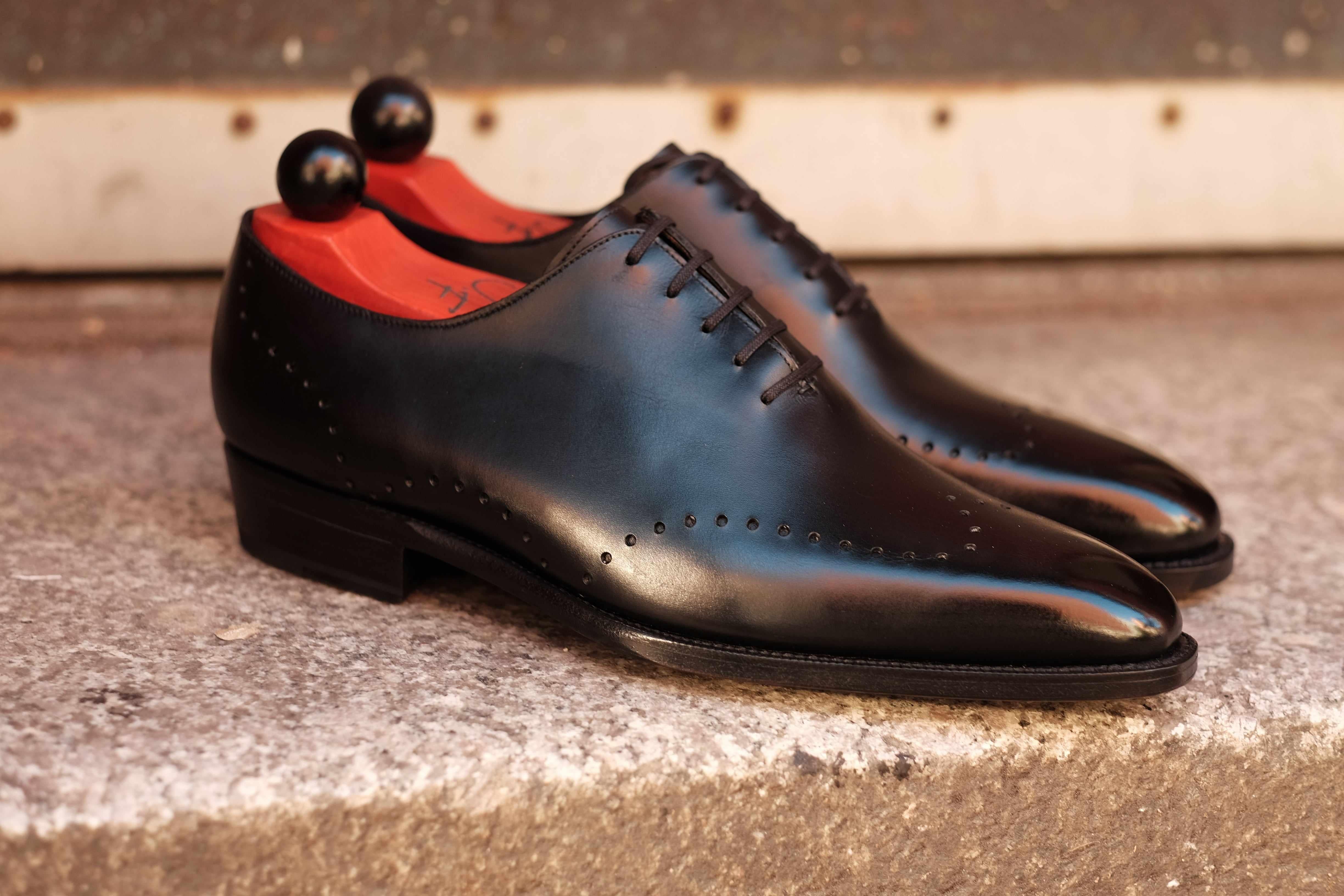Tony II - Black Calf-Wholecut Oxfords-J.FitzPatrick Footwear