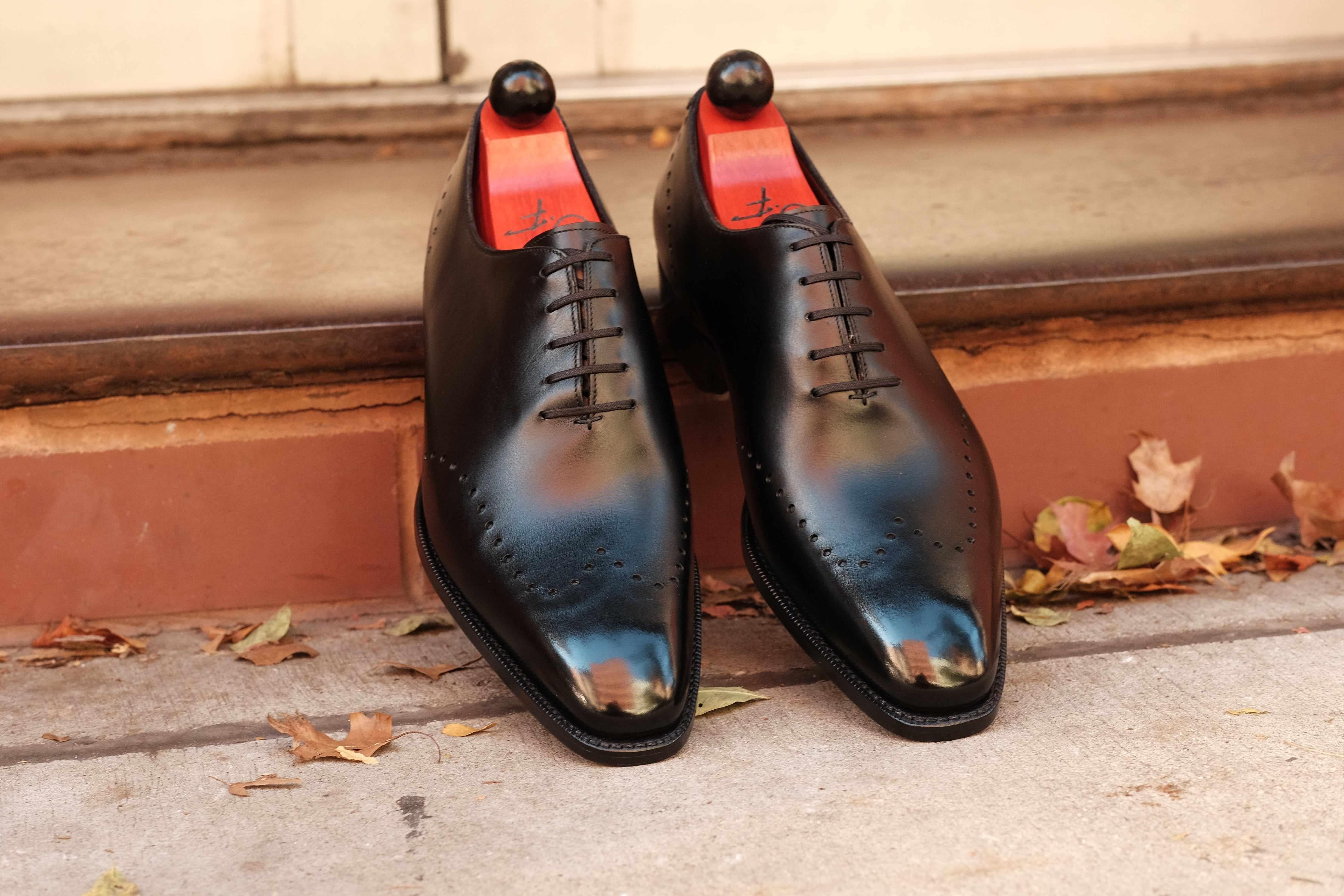Tony II - Black Calf-Wholecut Oxfords-J.FitzPatrick Footwear