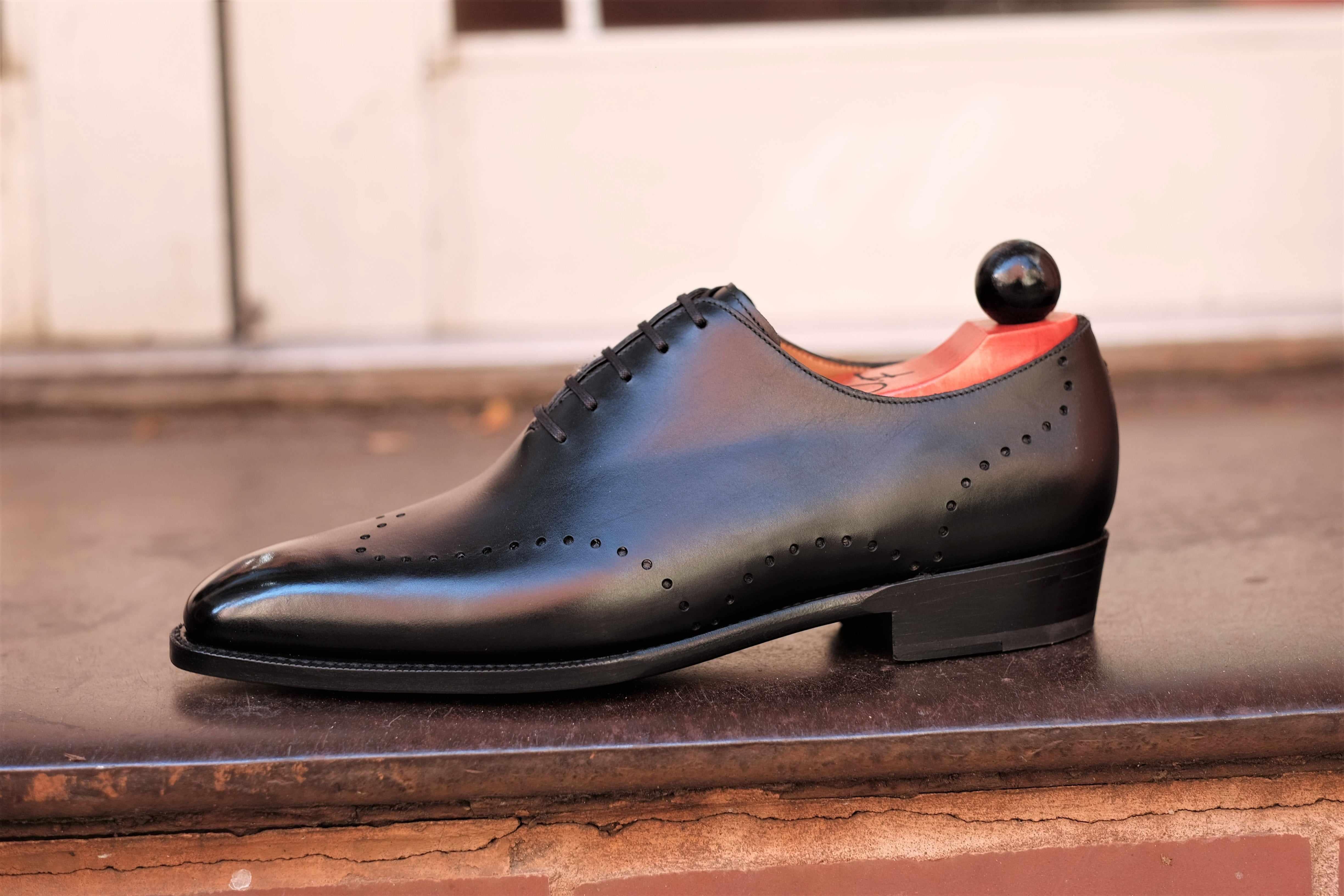 Tony II - Black Calf-Wholecut Oxfords-J.FitzPatrick Footwear