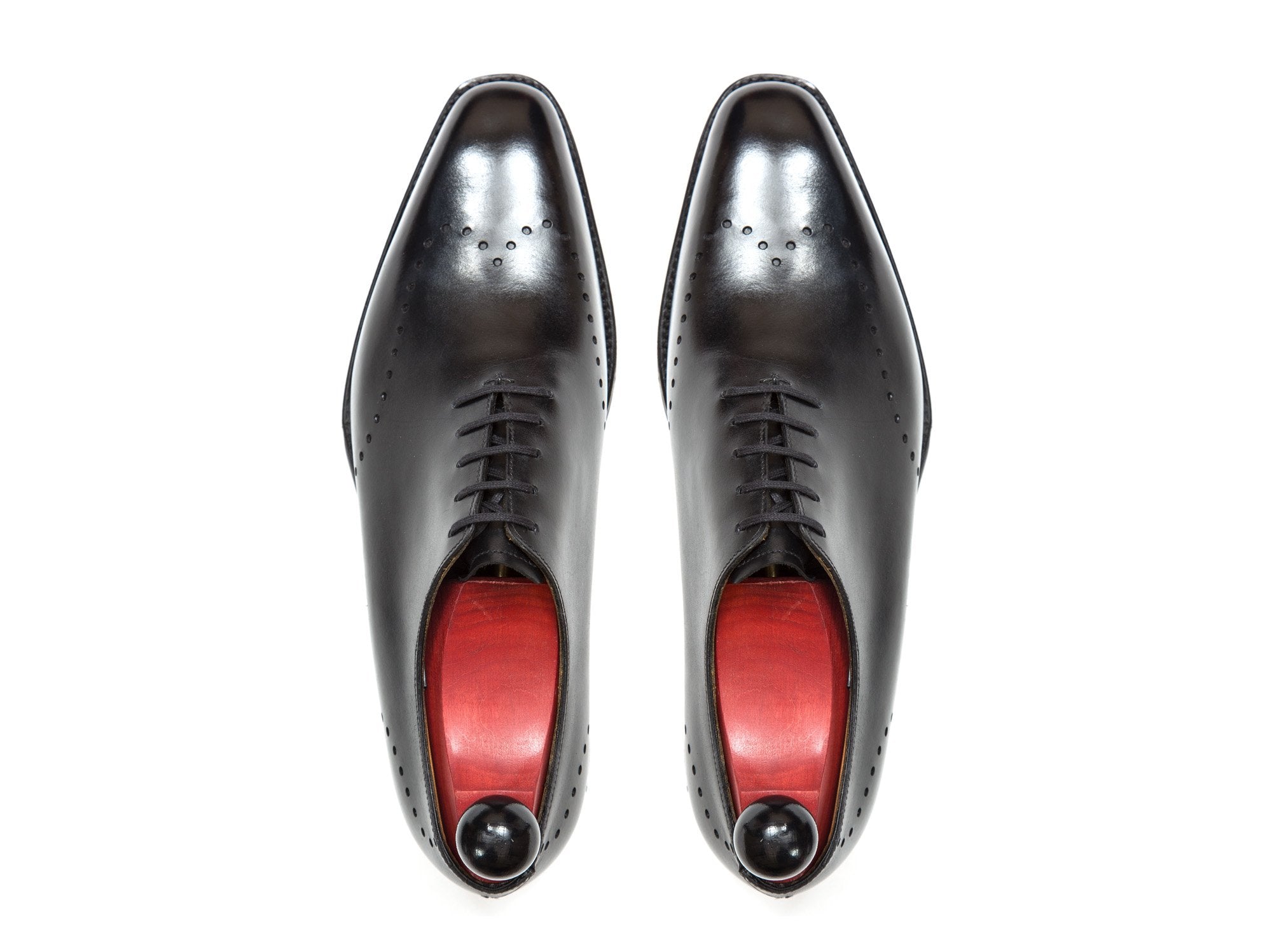 Tony II - MTO - Black Calf - LPB Last - Single Leather Sole-Made To Order Wholecut Whole Cut Wingtip Oxfords-J.FitzPatrick Footwear