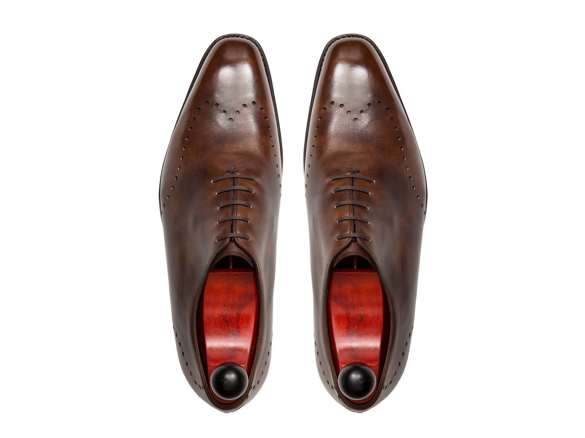 Tony - MTO - Copper Museum Calf - LPB Last - Single Leather Sole-Made To Order Wholecut Whole Cut Wingtip Oxfords-J.FitzPatrick Footwear