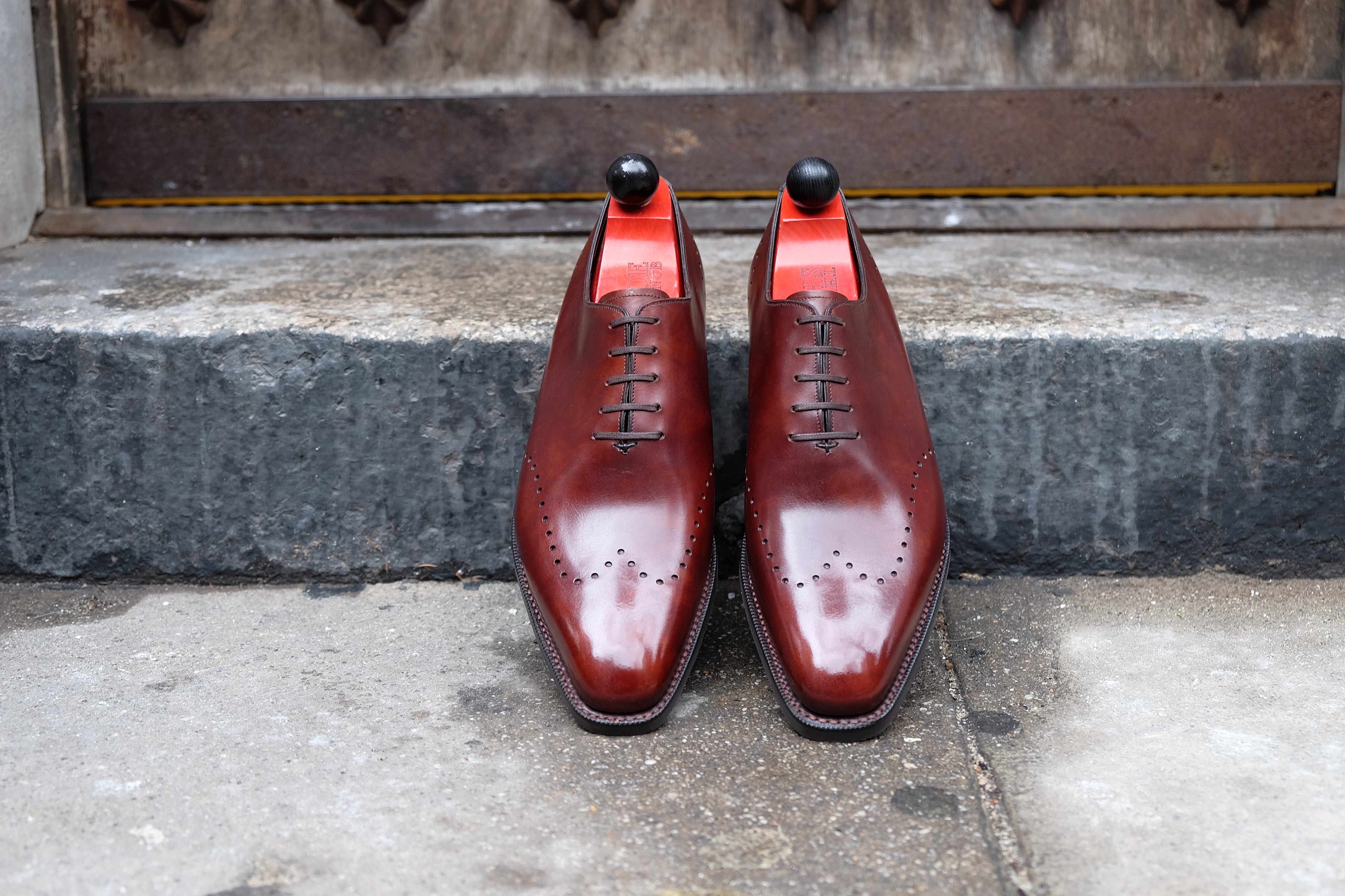 Tony - MTO - Gold Museum Calf - LPB Last - City Rubber Sole-Made To Order Wholecut Whole Cut Wingtip Oxfords-J.FitzPatrick Footwear
