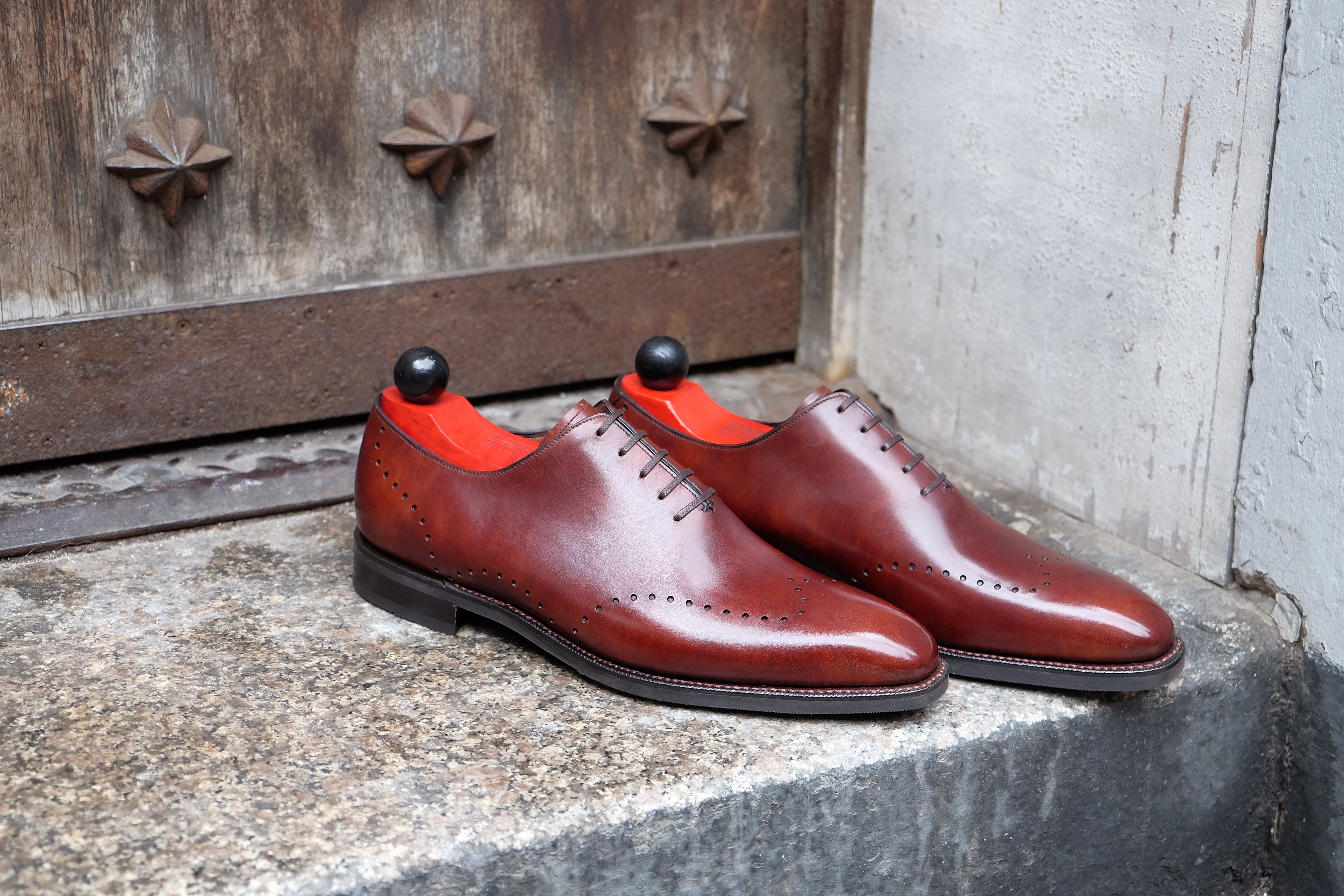 Tony - MTO - Gold Museum Calf - LPB Last - City Rubber Sole-Made To Order Wholecut Whole Cut Wingtip Oxfords-J.FitzPatrick Footwear