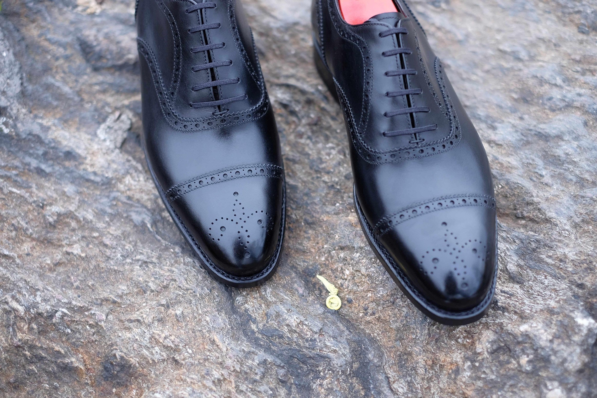 Wenatchee - Black Calf-Captoe Cap Toe Brogue Oxfords-J.FitzPatrick Footwear