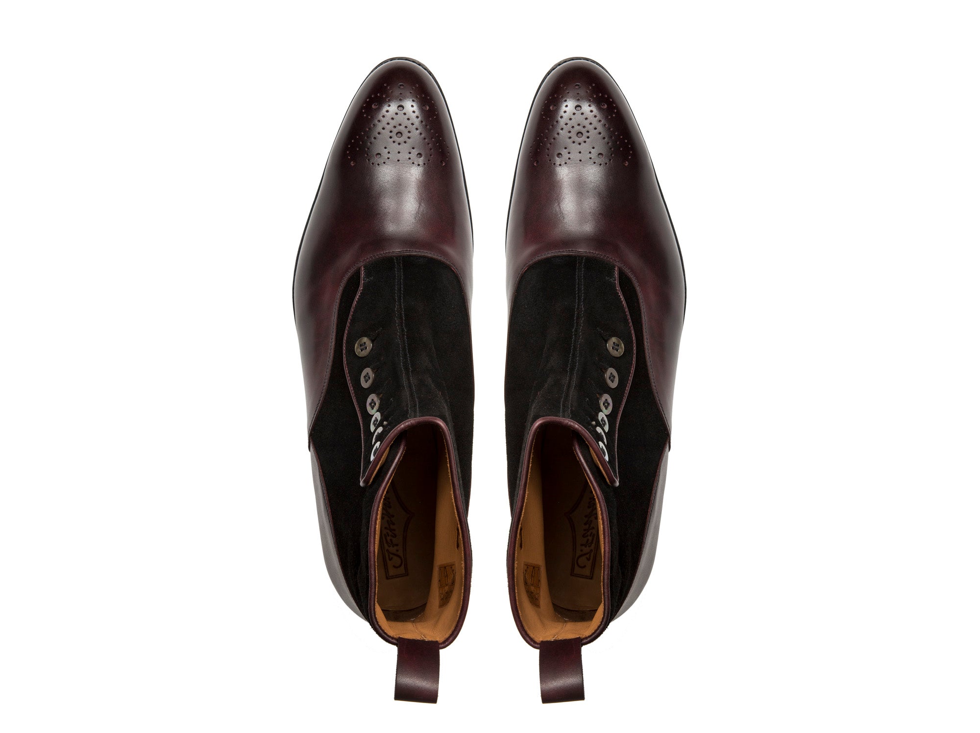Westlake - MTO - Plum Museum Calf / Black Suede - NGT Last - Double Leather Sole-Made To Order-J.FitzPatrick Footwear