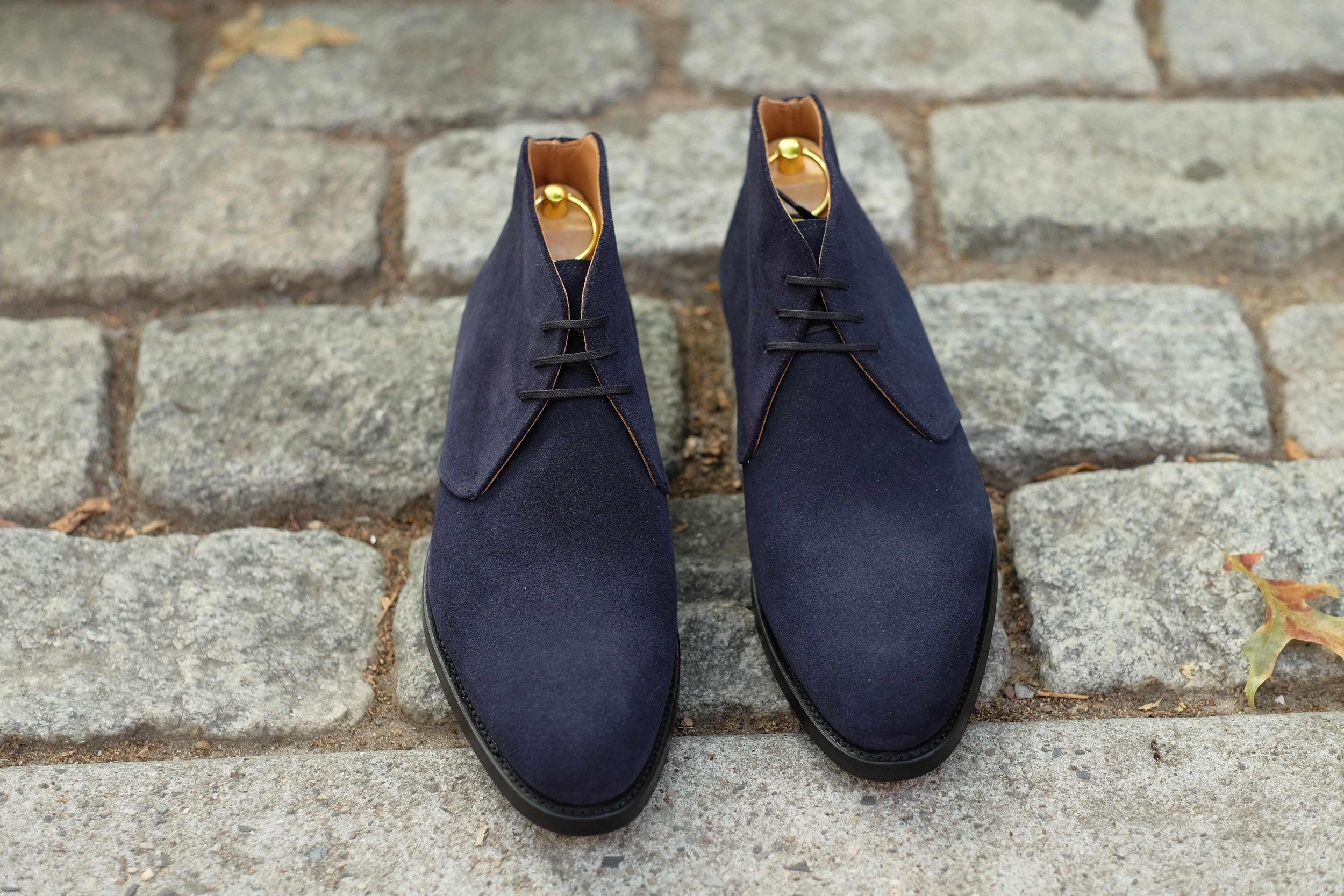 Whatcom - Dark Sapphire Suede-Chukka Boots-J.FitzPatrick Footwear