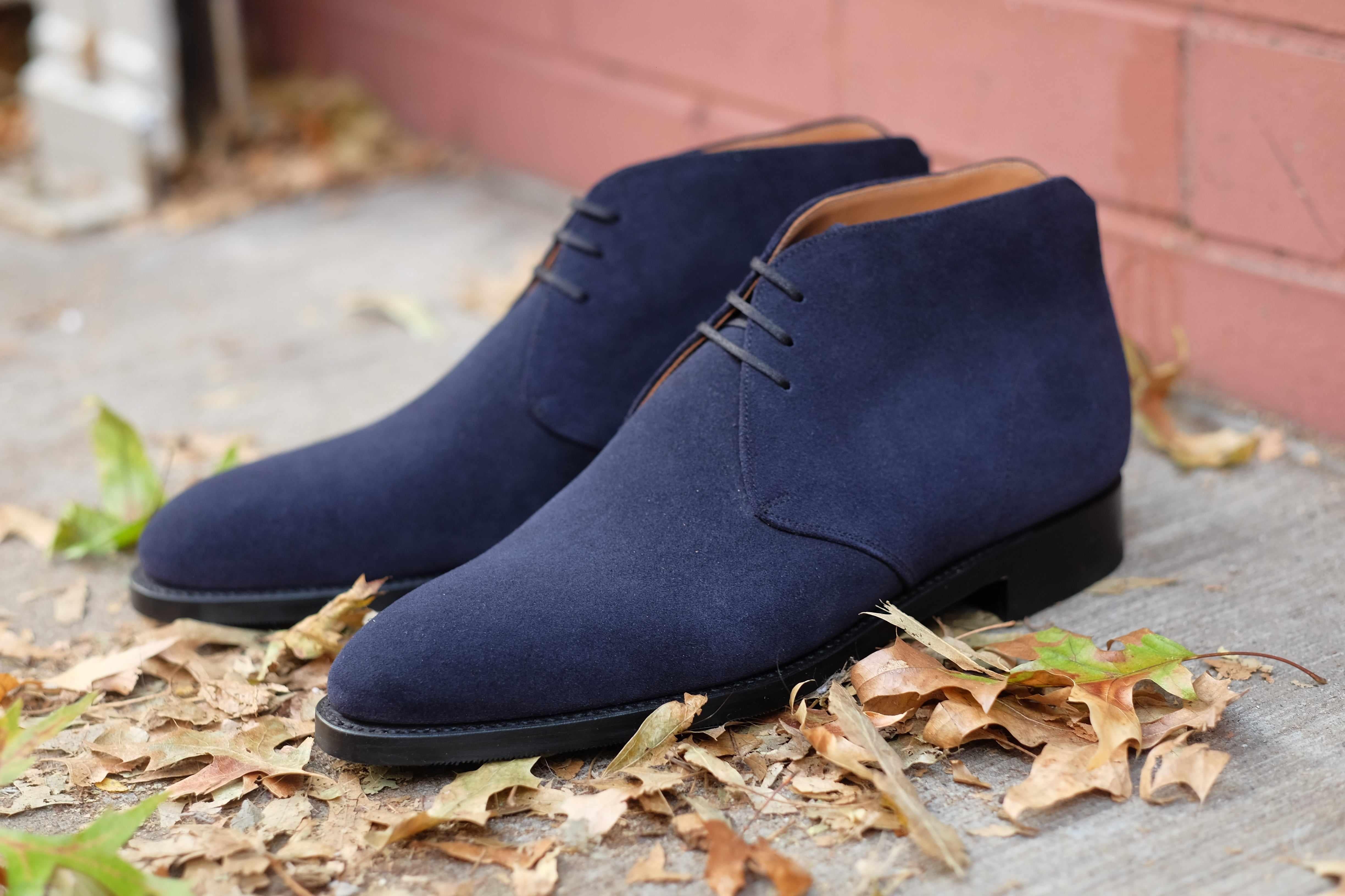 Whatcom - Dark Sapphire Suede-Chukka Boots-J.FitzPatrick Footwear