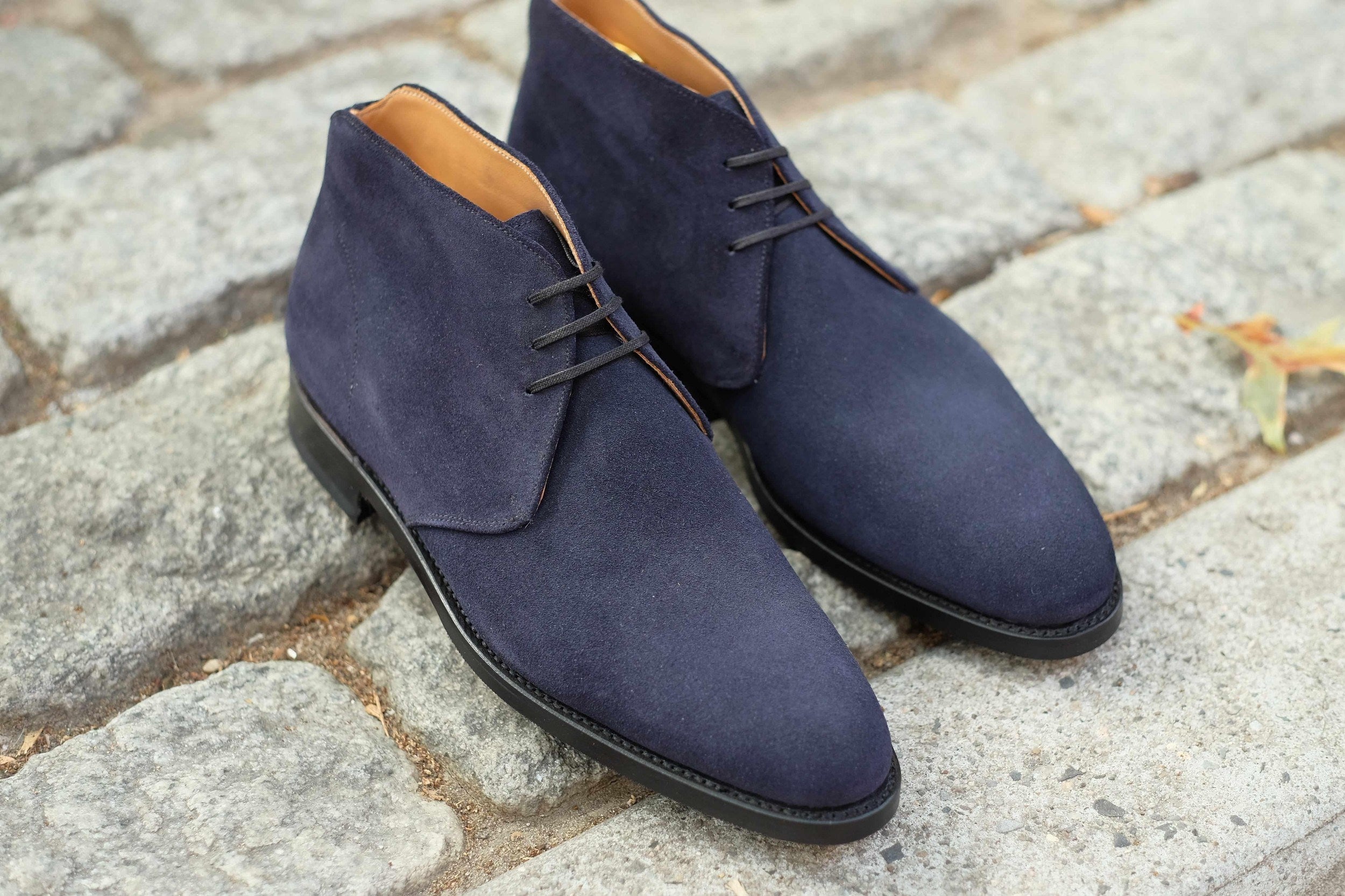 Whatcom - Dark Sapphire Suede-Chukka Boots-J.FitzPatrick Footwear