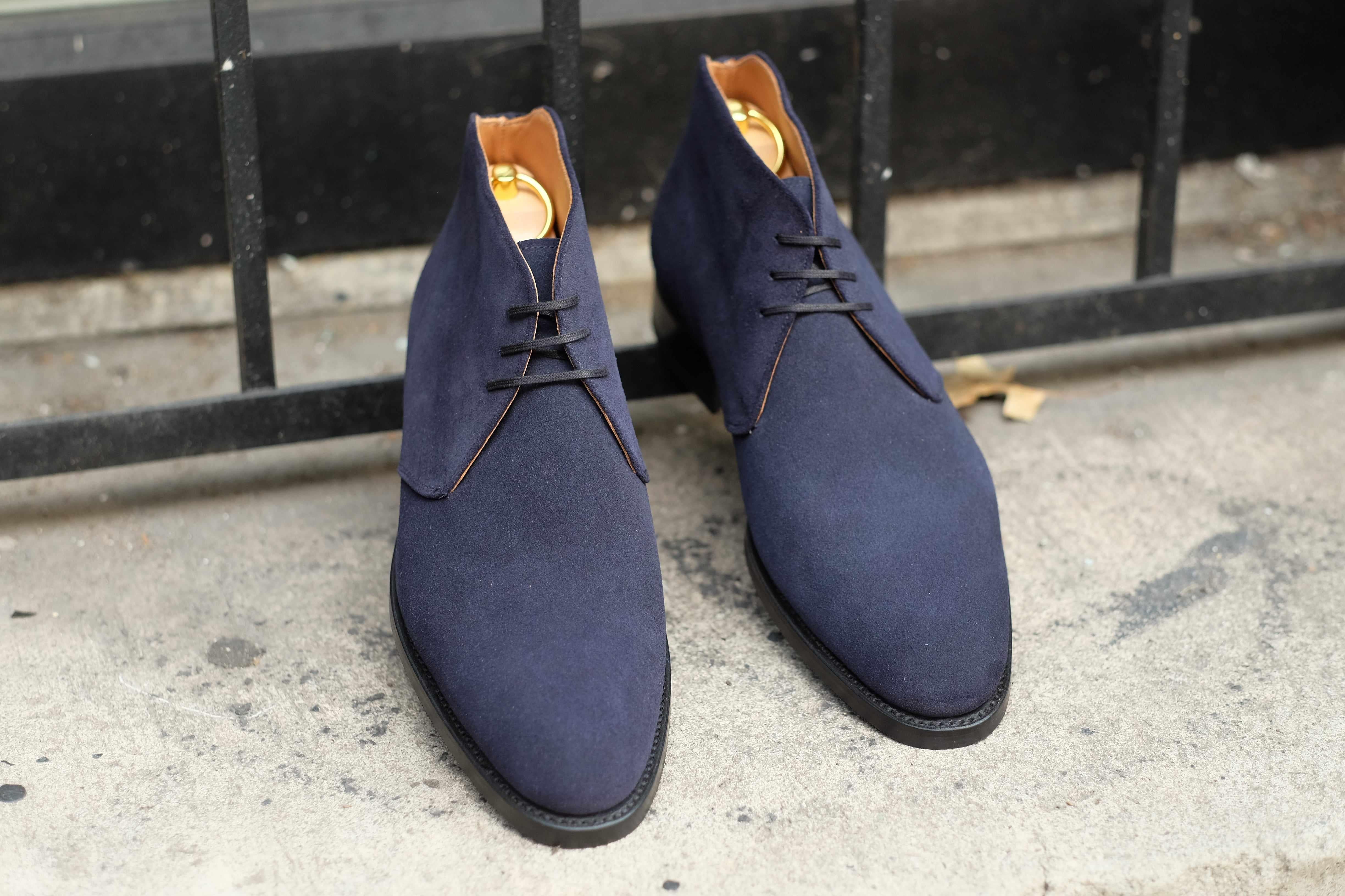 Whatcom - Dark Sapphire Suede-Chukka Boots-J.FitzPatrick Footwear