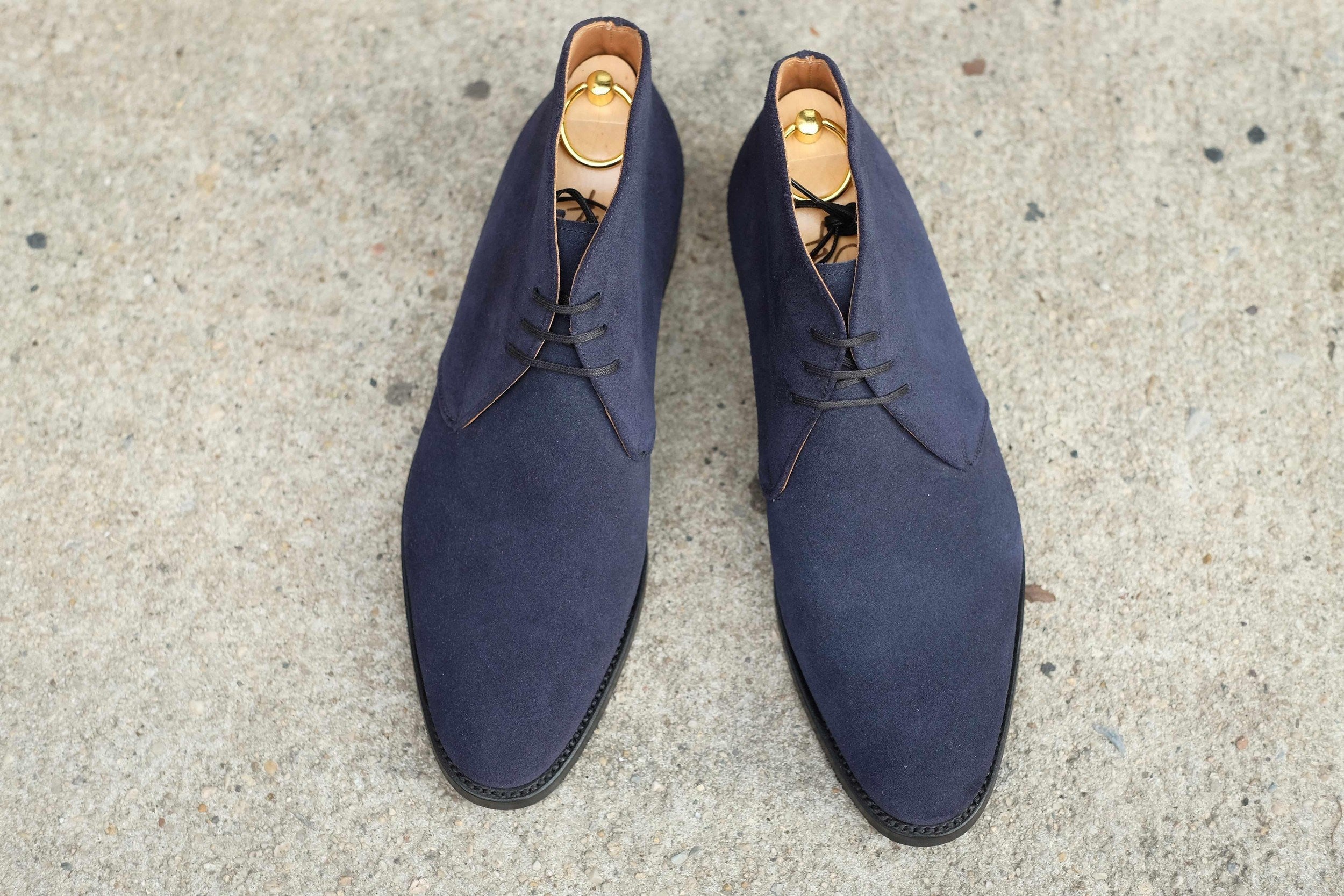 Whatcom - Dark Sapphire Suede-Chukka Boots-J.FitzPatrick Footwear