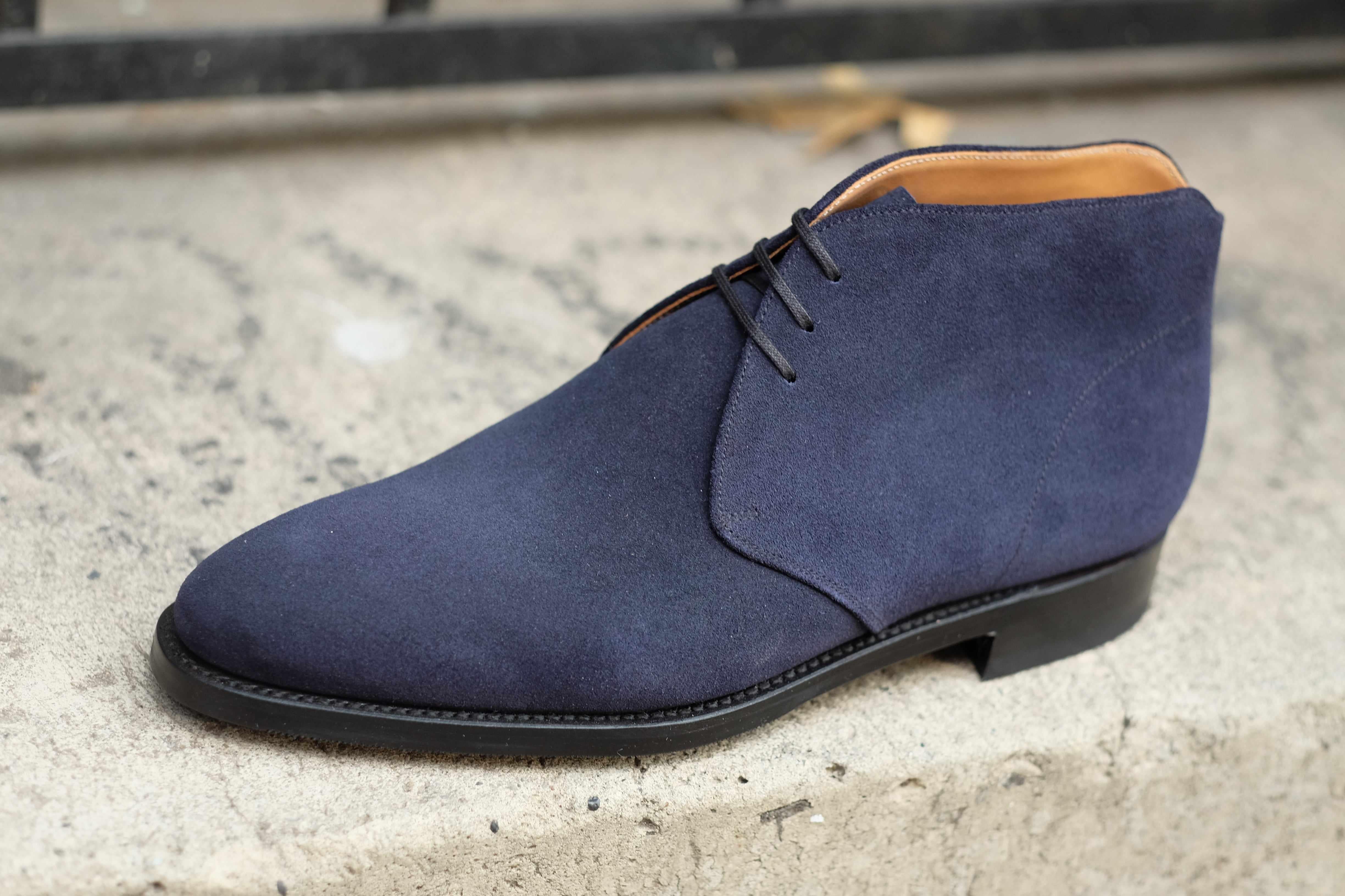 Whatcom - Dark Sapphire Suede-Chukka Boots-J.FitzPatrick Footwear