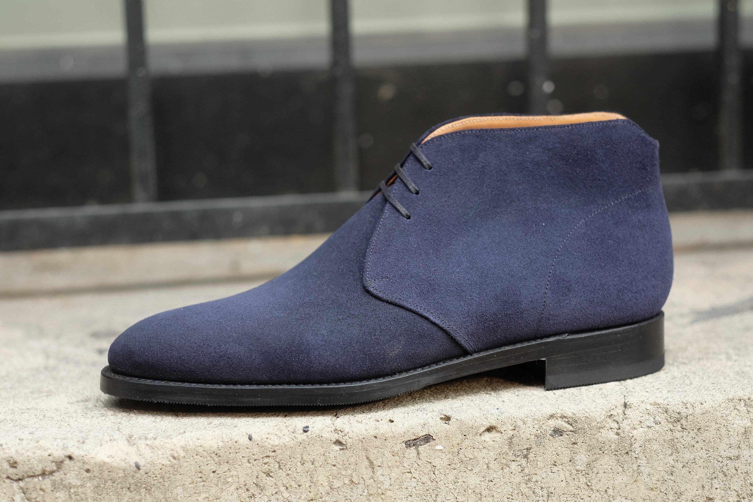 Whatcom - Dark Sapphire Suede-Chukka Boots-J.FitzPatrick Footwear